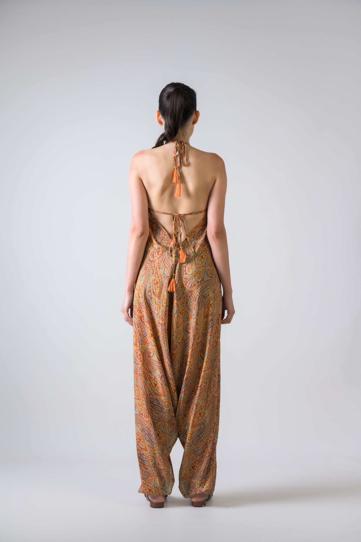 Boho Print Harem Jumpsuit - Assorted