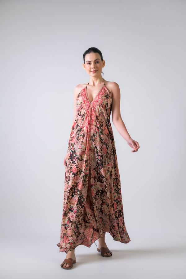 Rhea Wide Leg Printed Jumpsuit