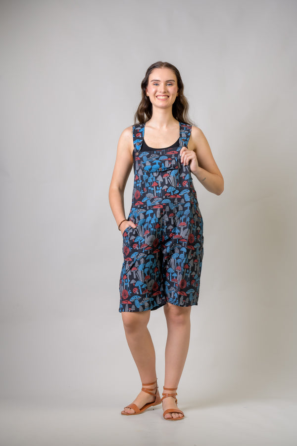 Mushroom Spots Short Jumper - Black