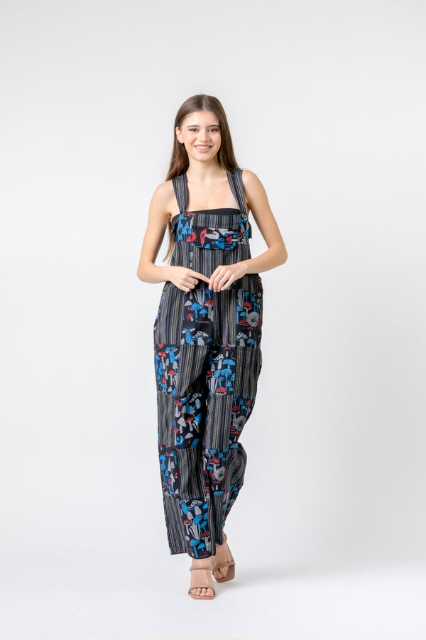 Mushroom Patches Jumper - Black