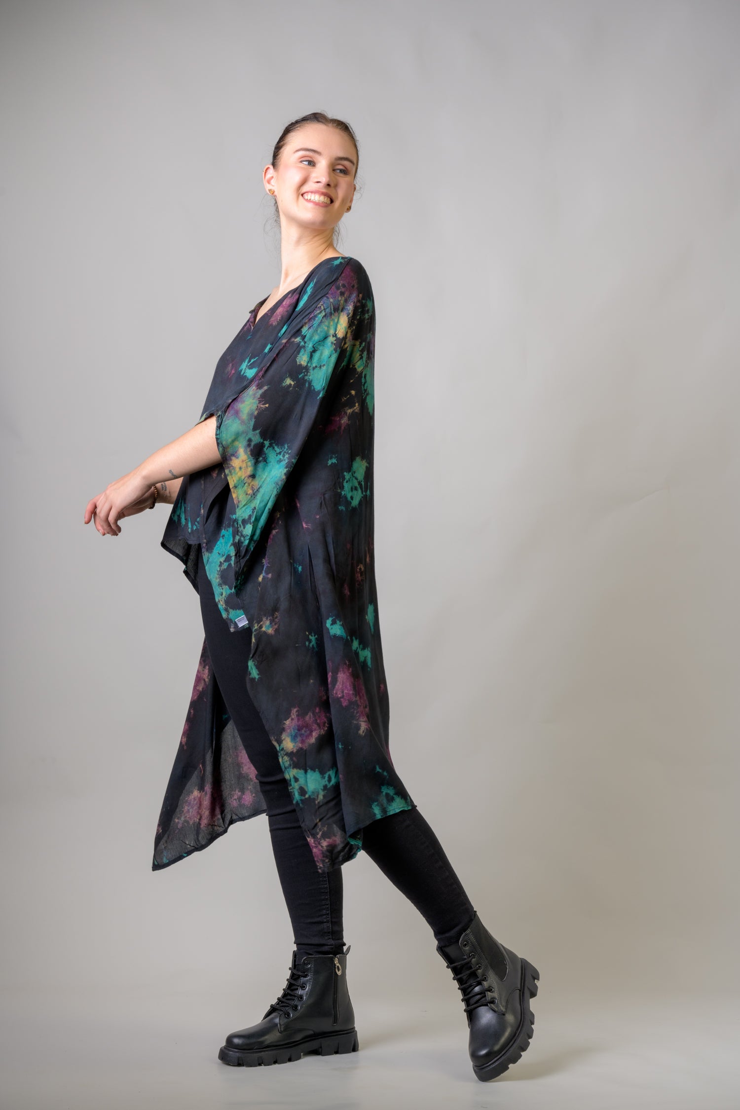 Rhea Jumble Pattern Kaftan Assorted / One Size