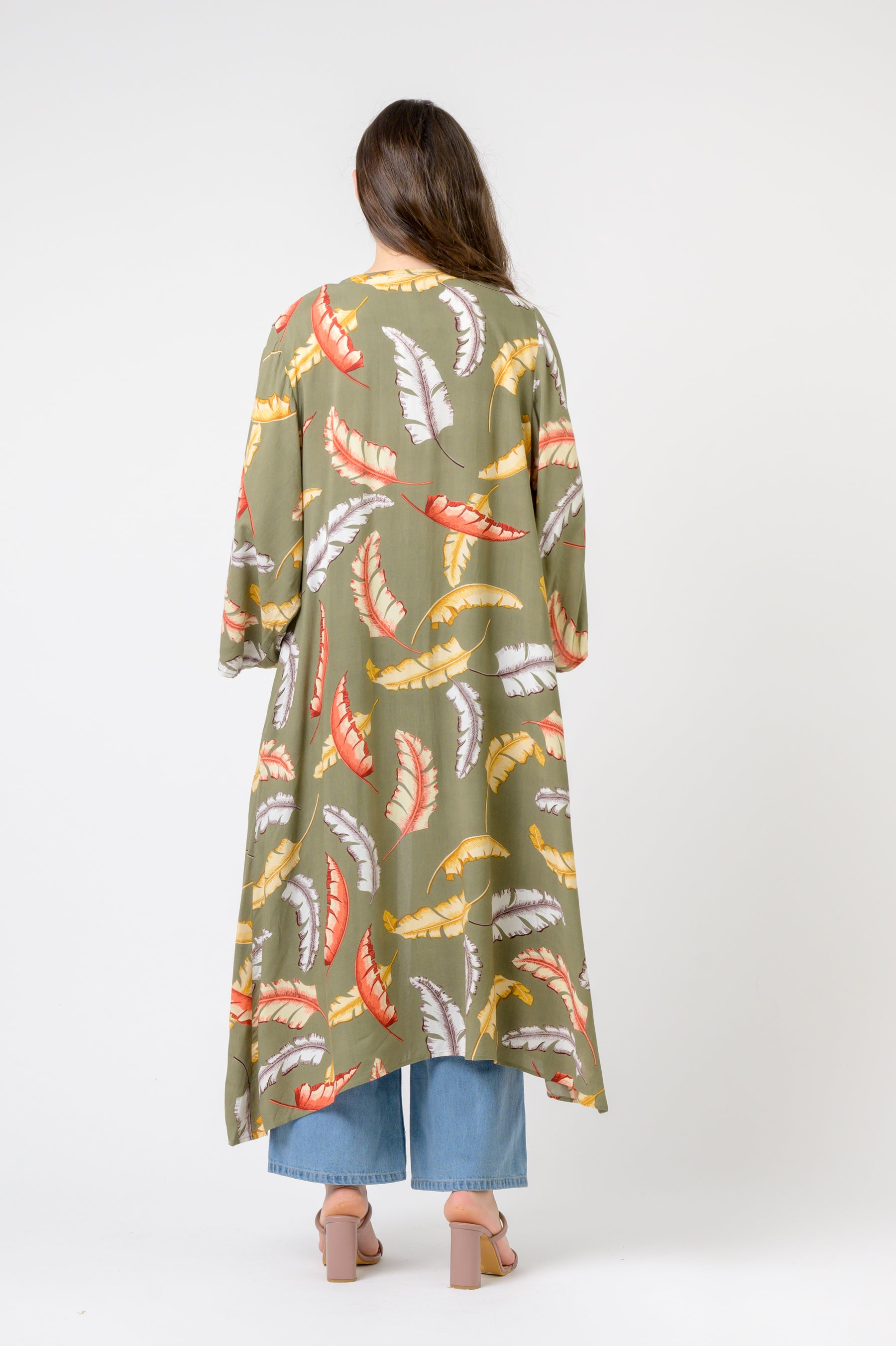 Kimono Long Tropical Print