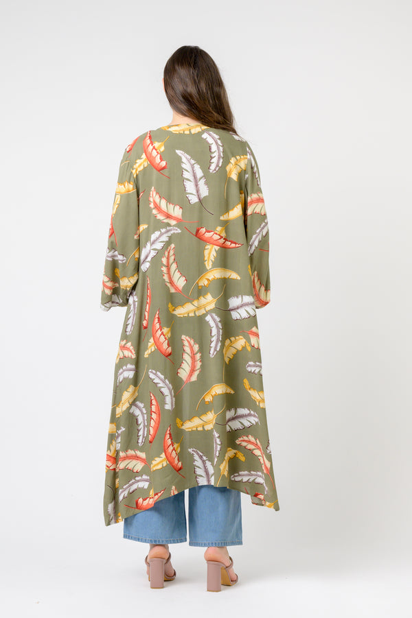 Kimono Long Tropical Print