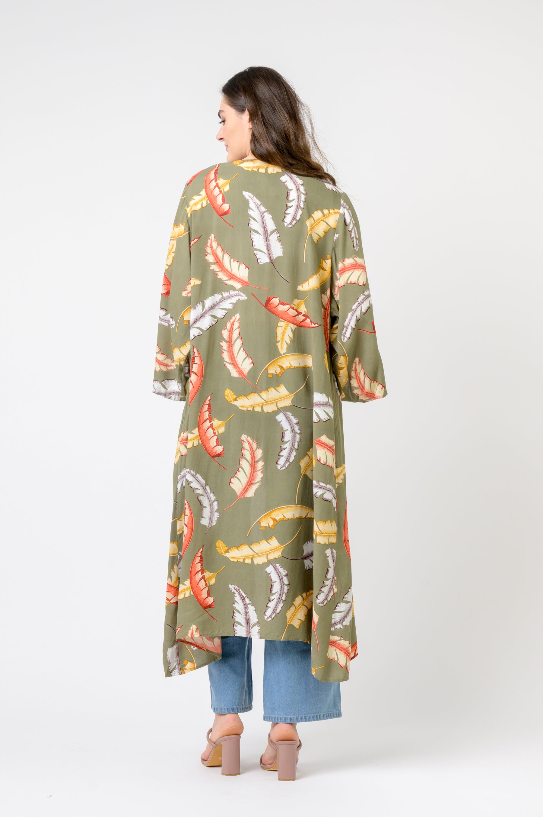 Kimono Long Tropical Print