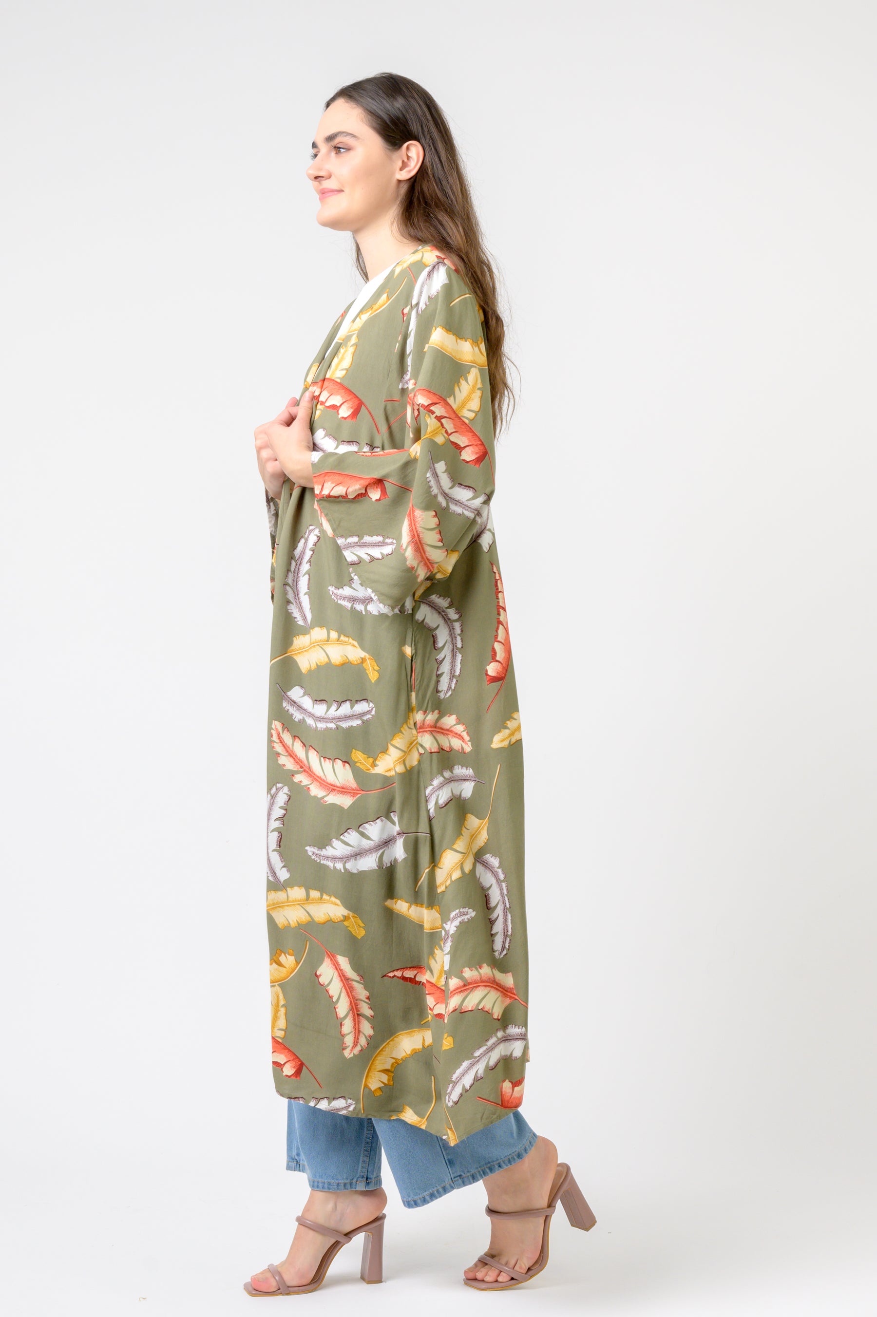 Kimono Long Tropical Print