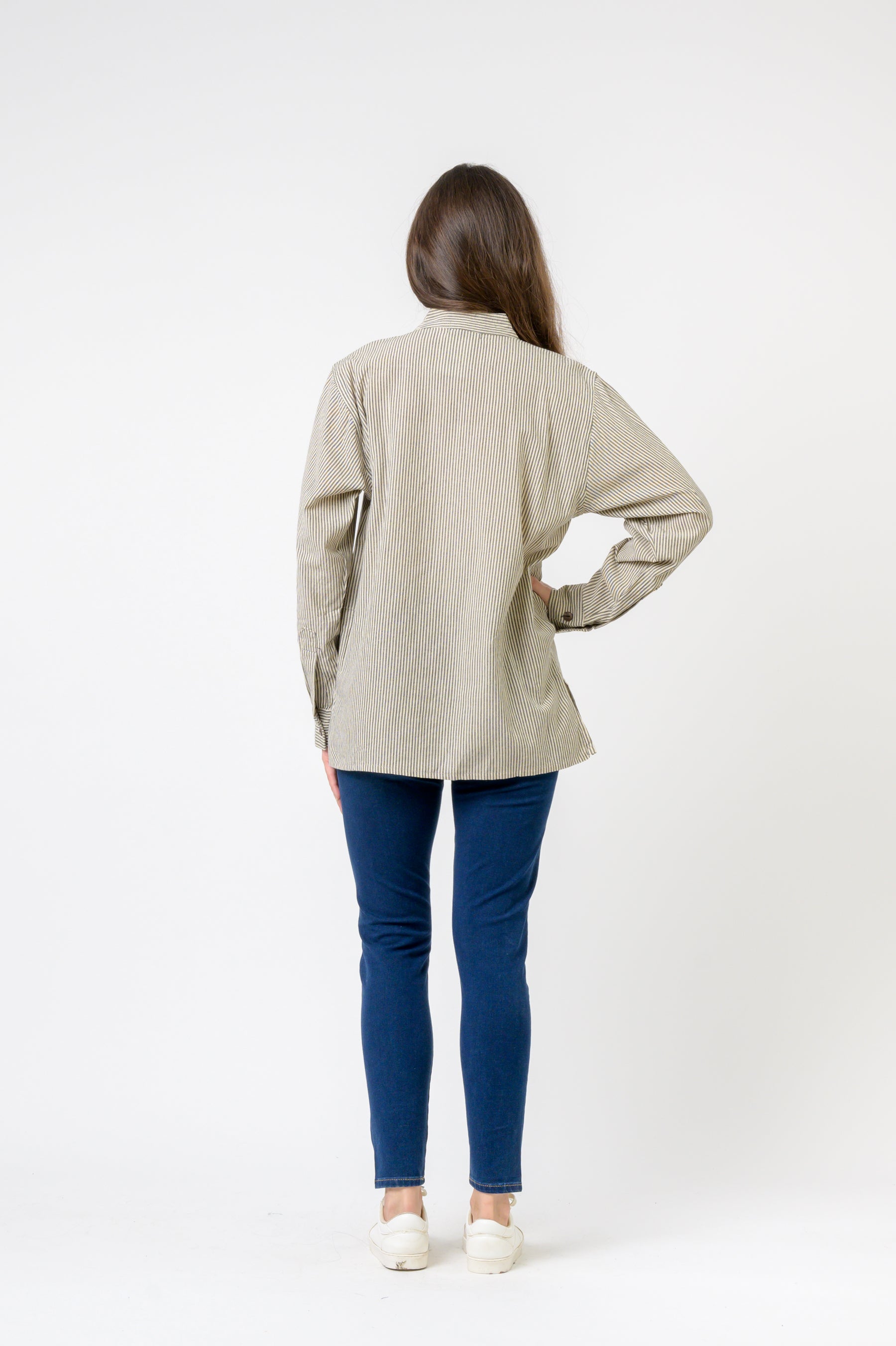 Striped Button & Pocket Shirt