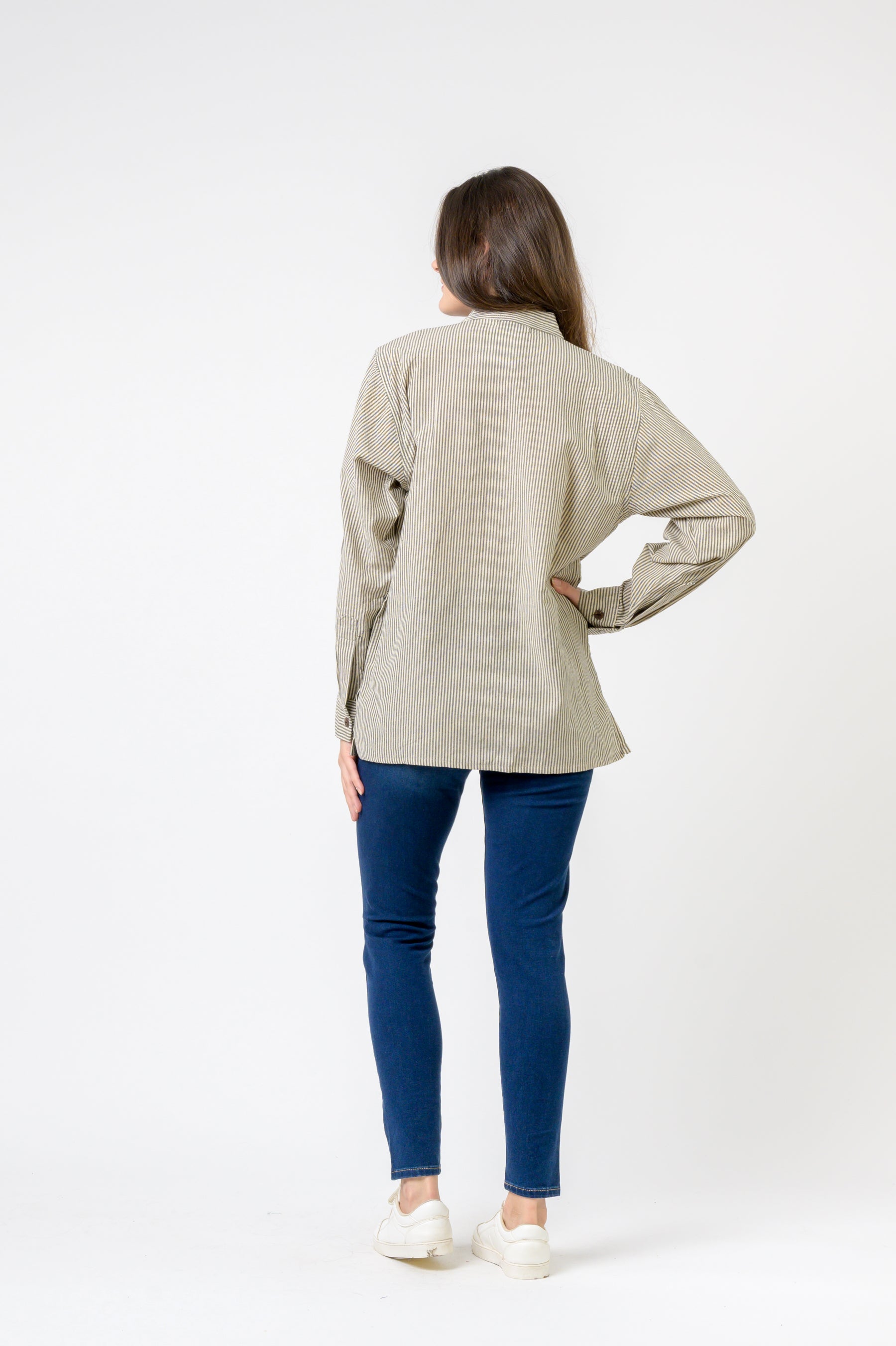 Striped Button & Pocket Shirt