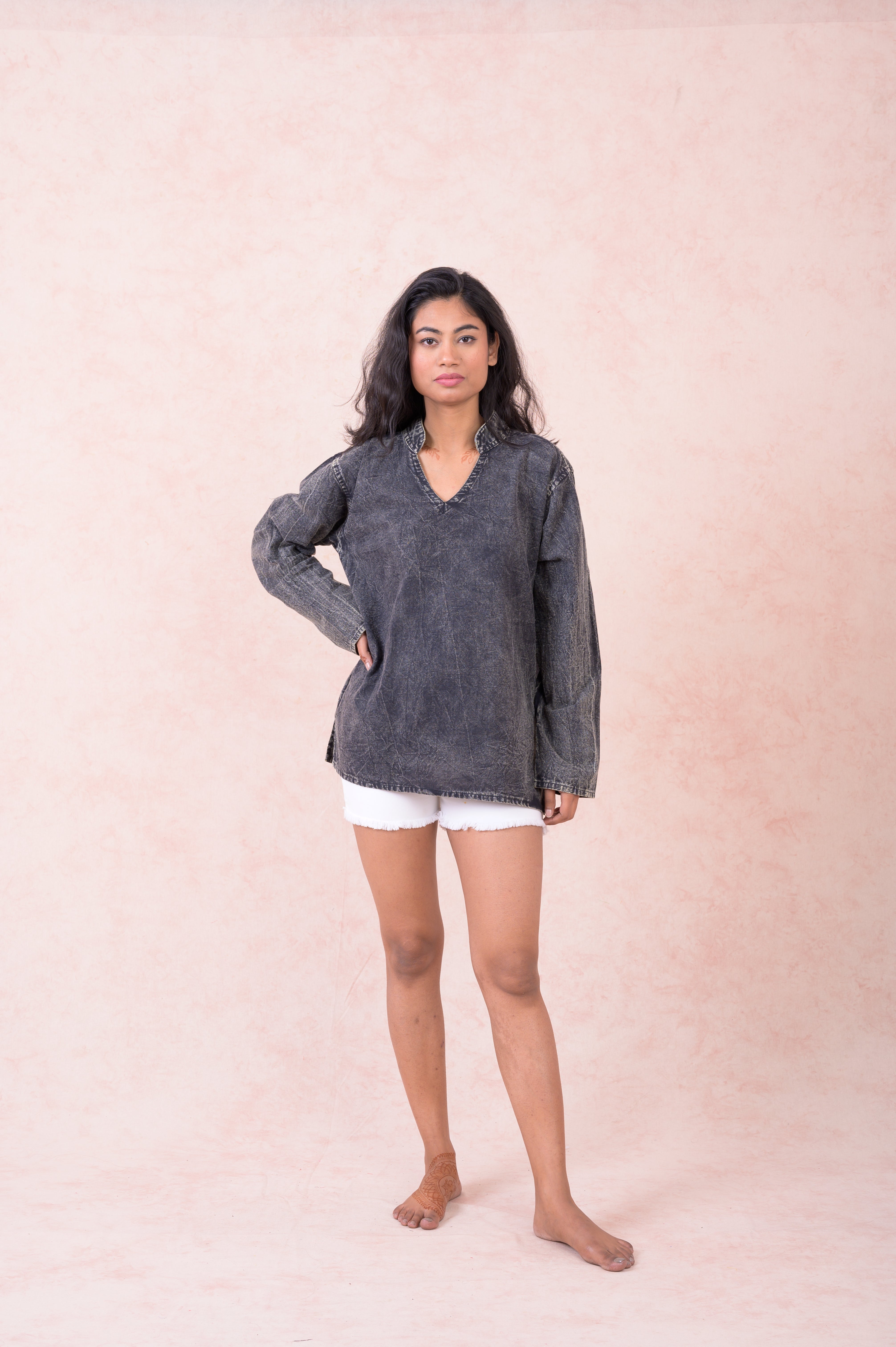 Solid Long Sleeve Top