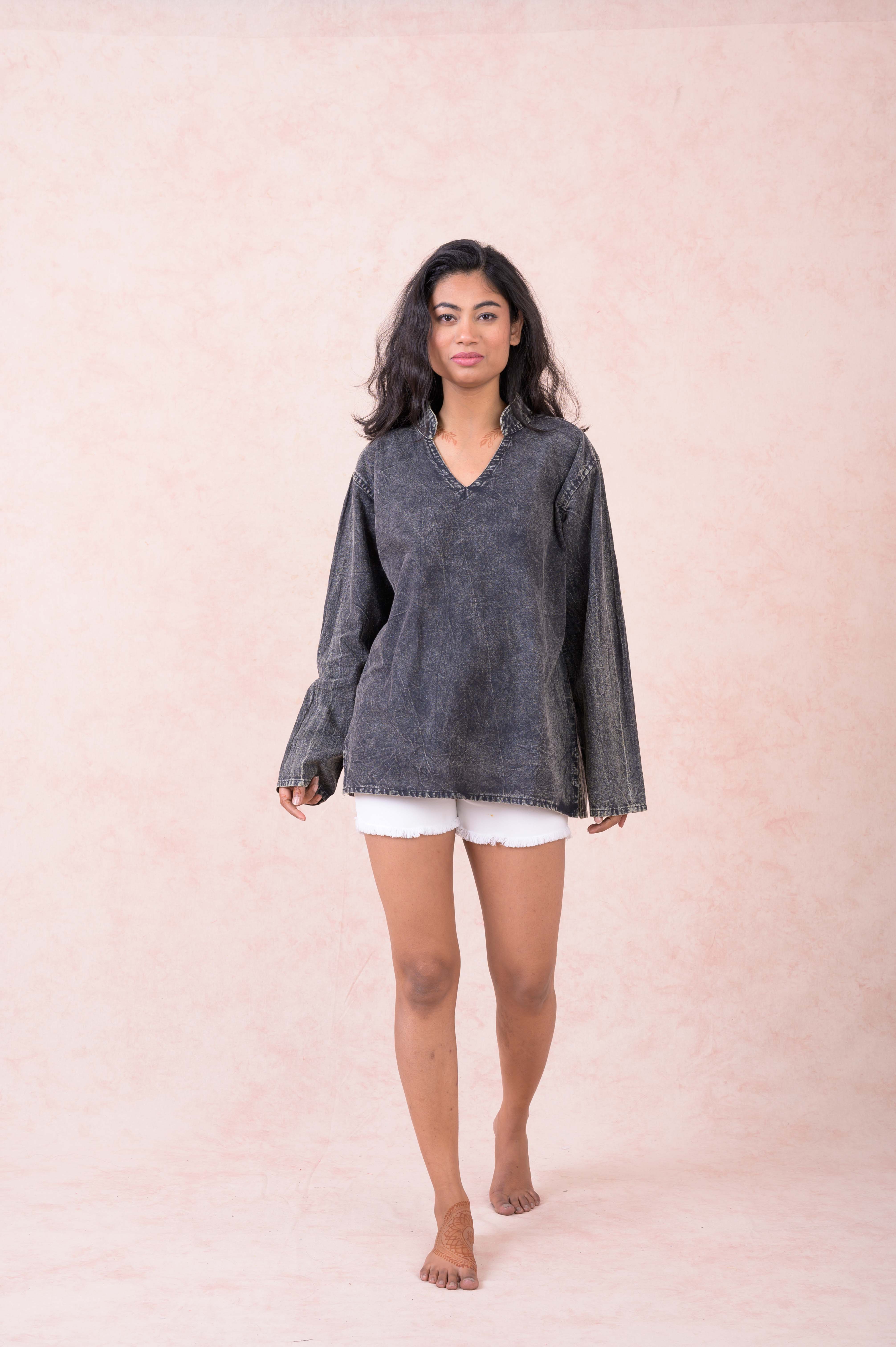 Solid Long Sleeve Top