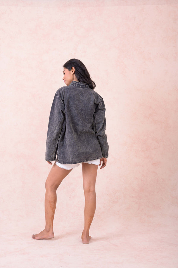 Solid Long Sleeve Top - Black