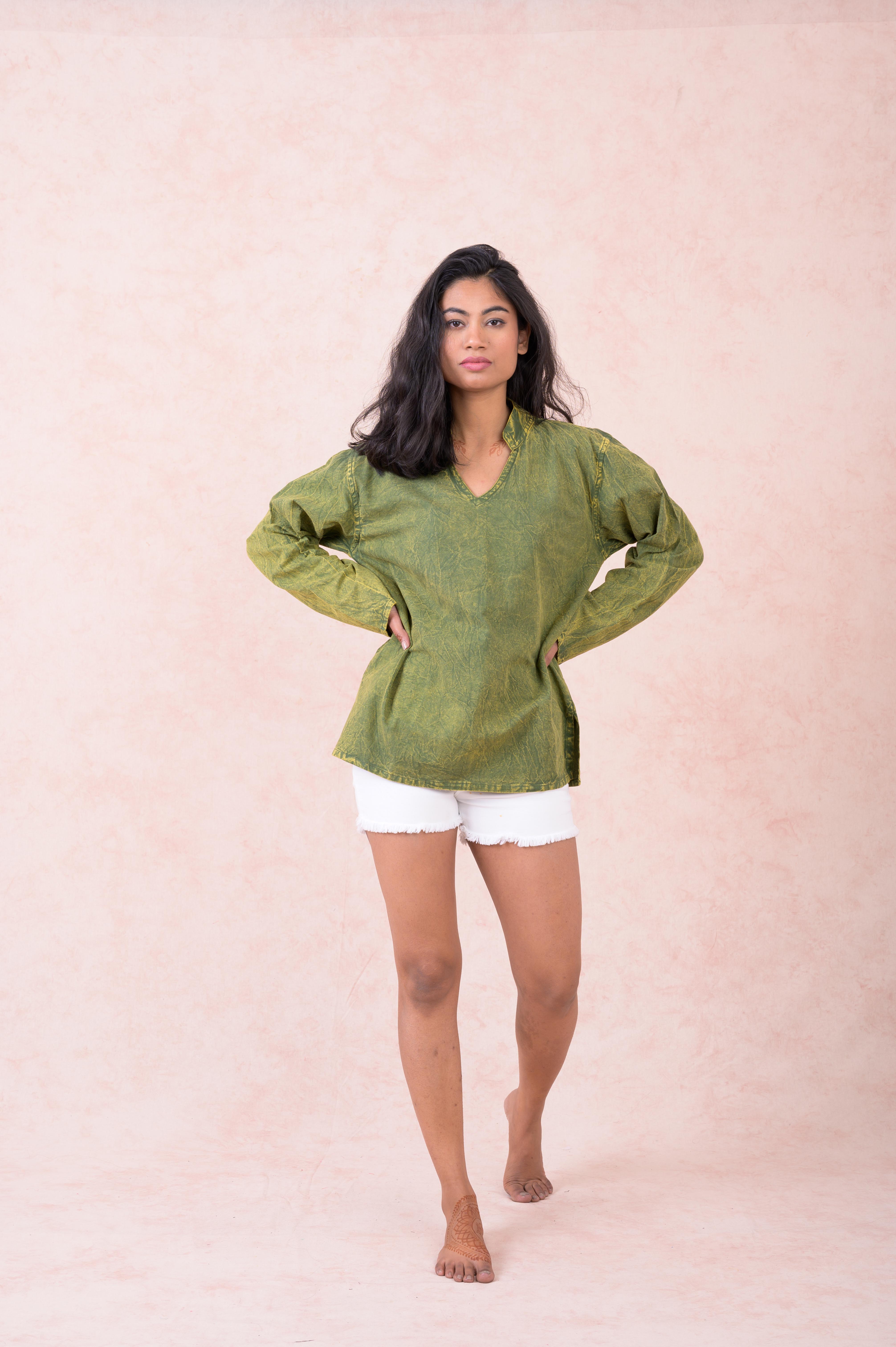 Solid Long Sleeve Top