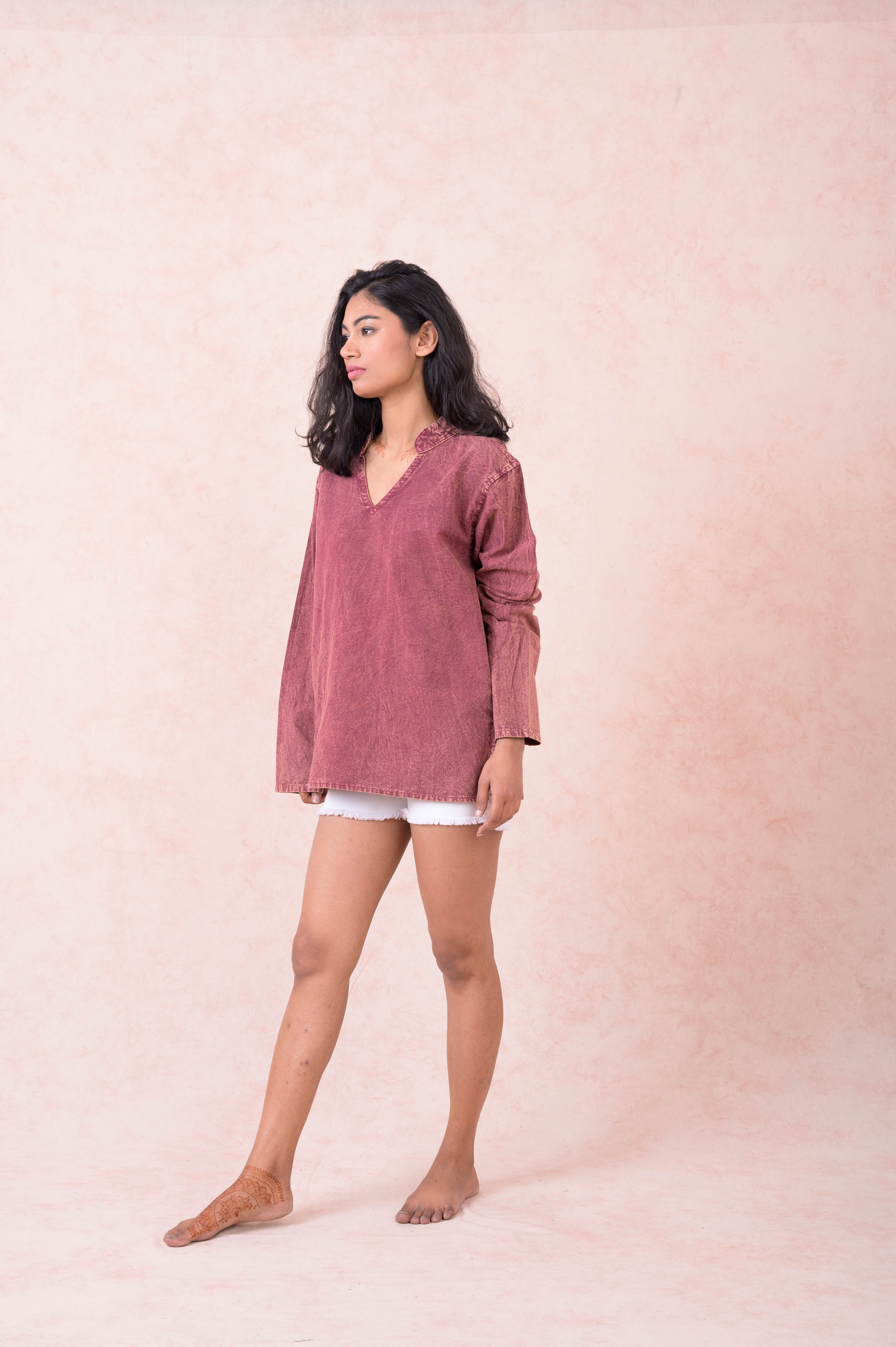 Solid Long Sleeve Top