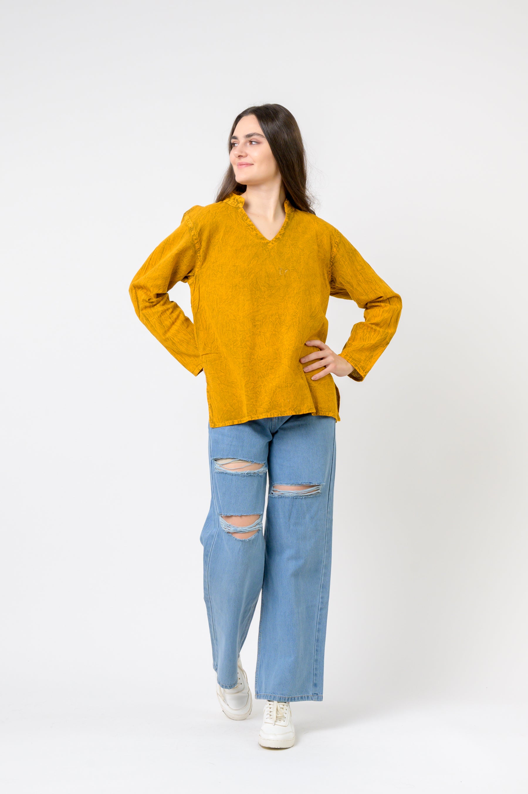 Solid Long Sleeve Top