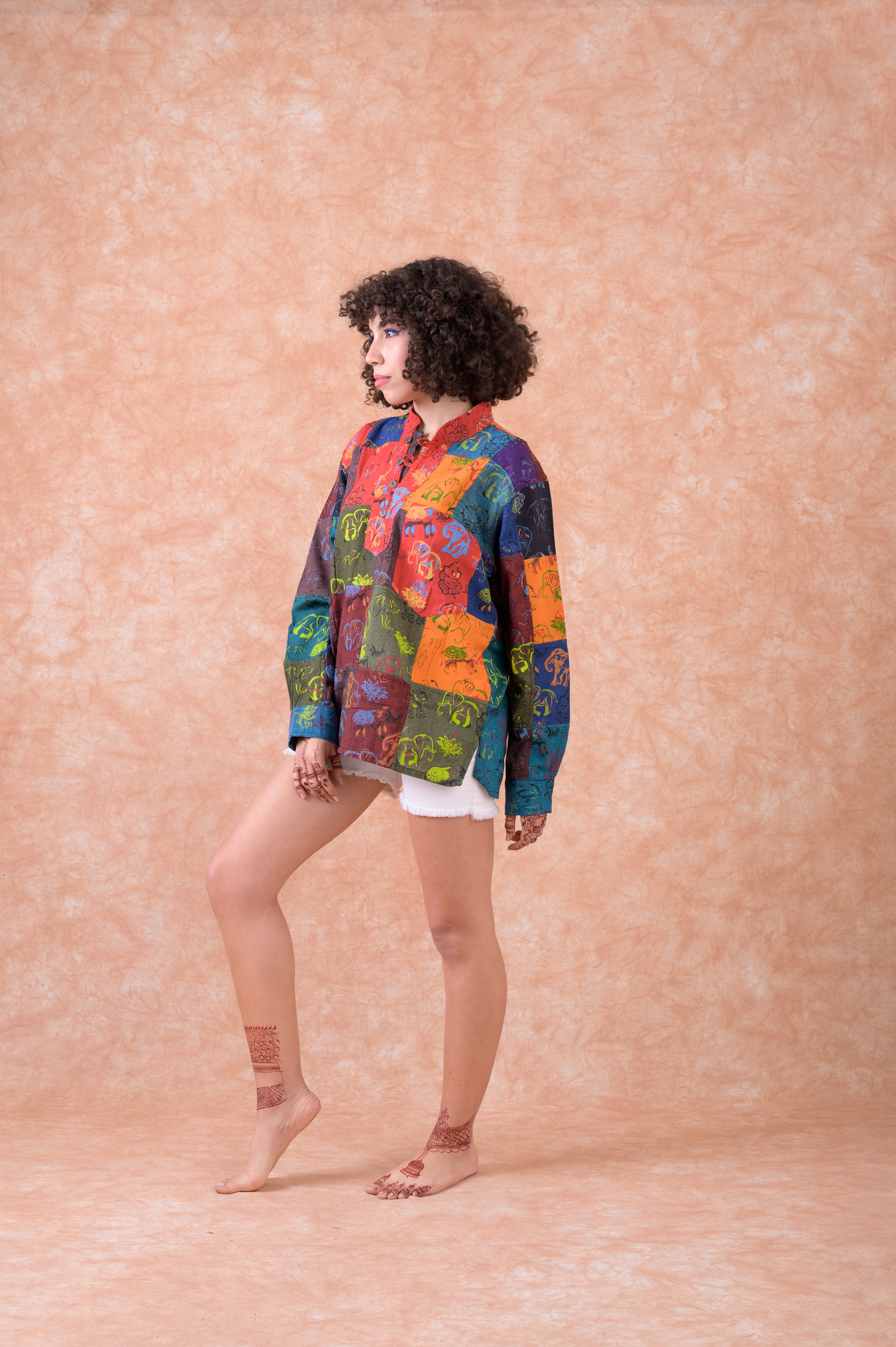 Pattern Print Shirt - Multicolor