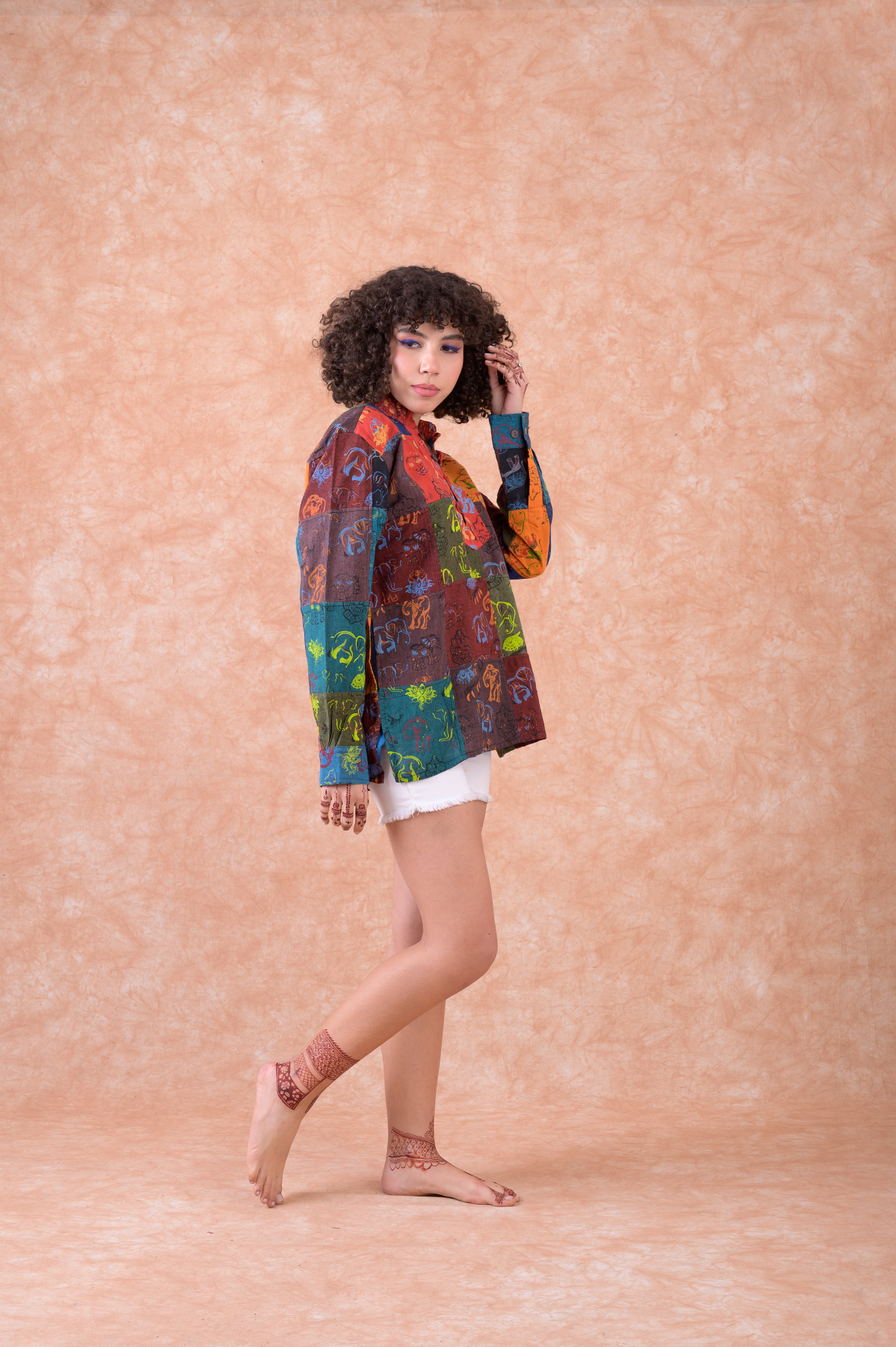 Pattern Print Shirt - Multicolor