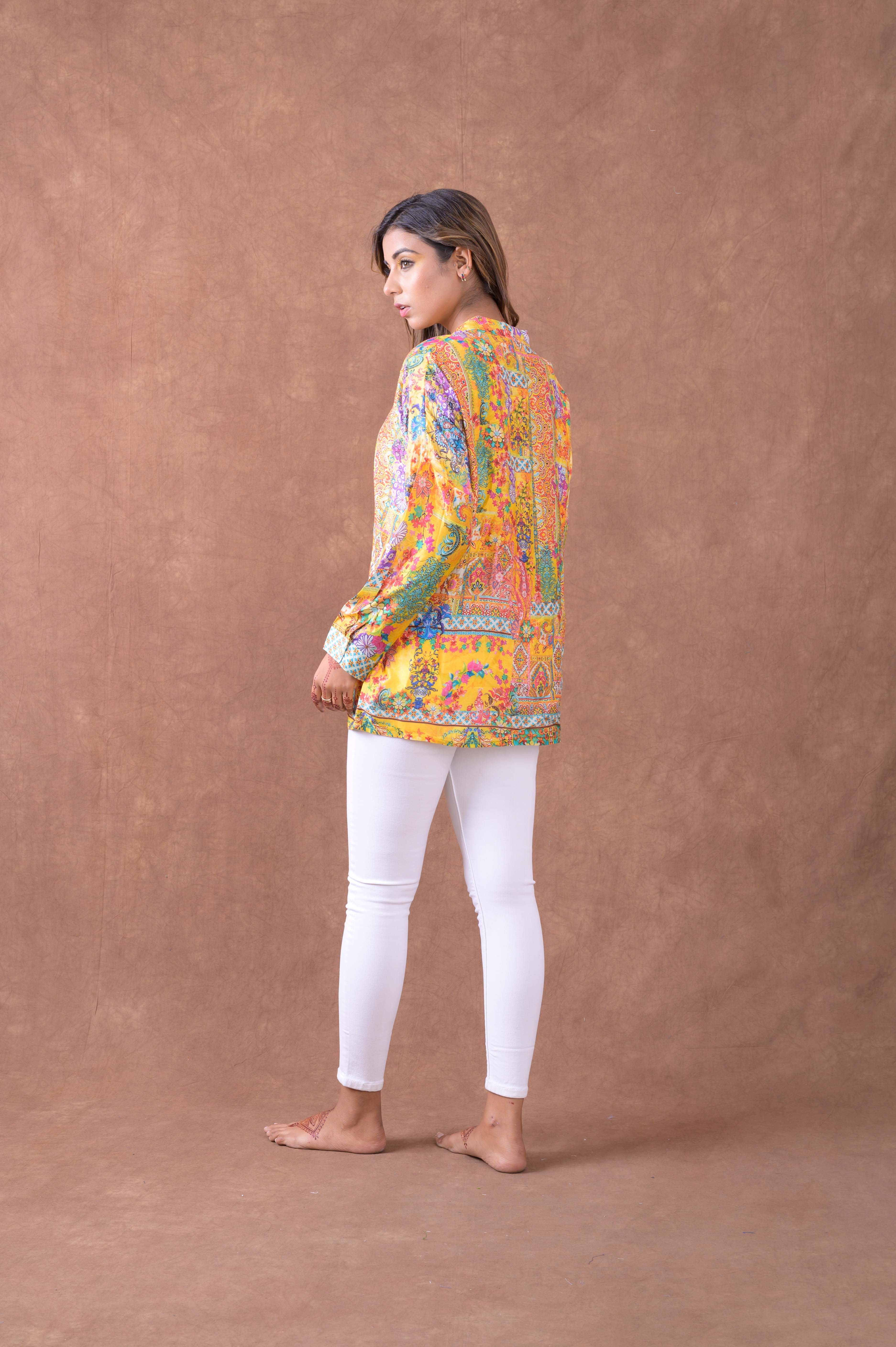 Silk Collar Shirt