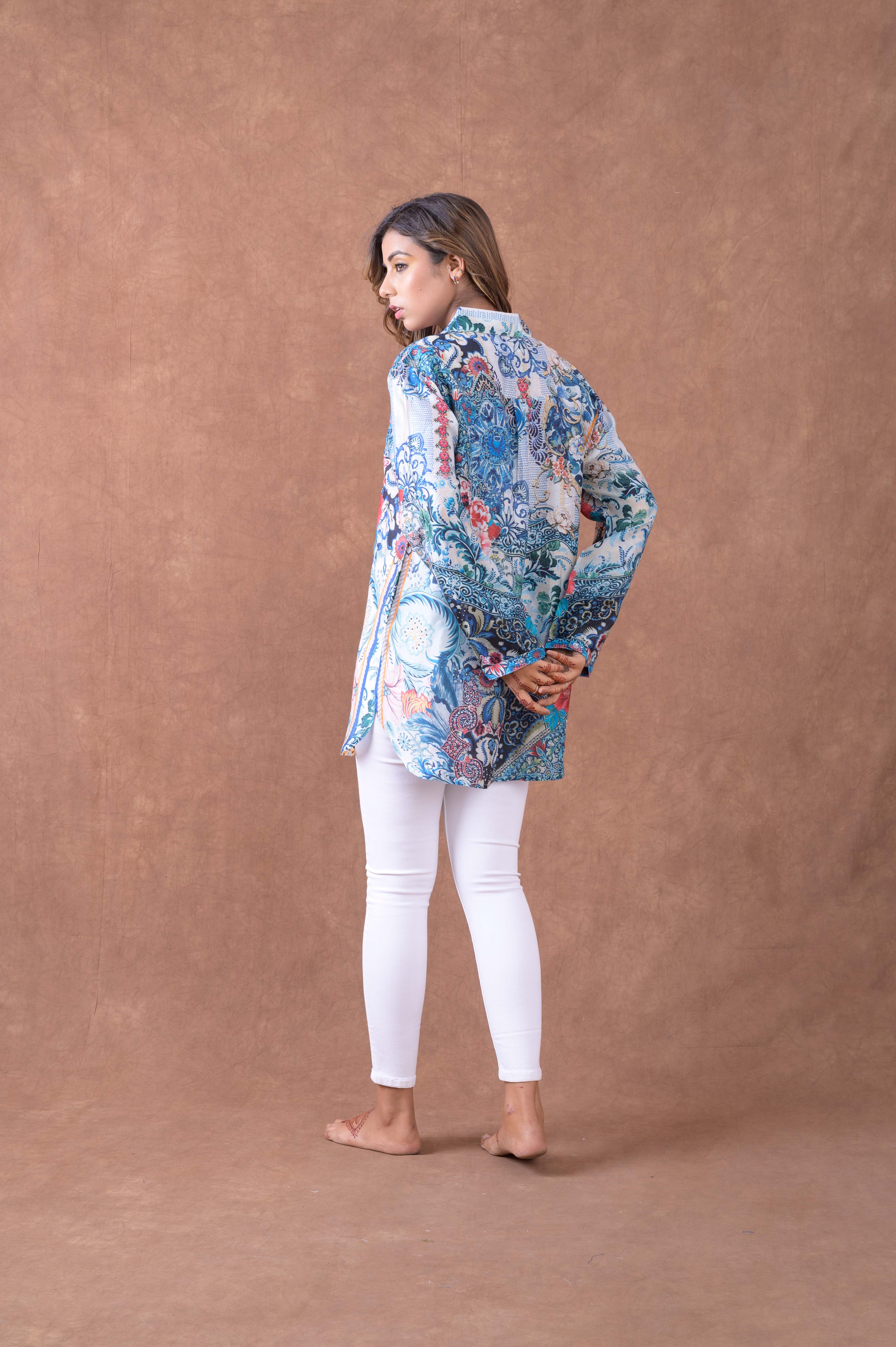 Silk Collar Shirt