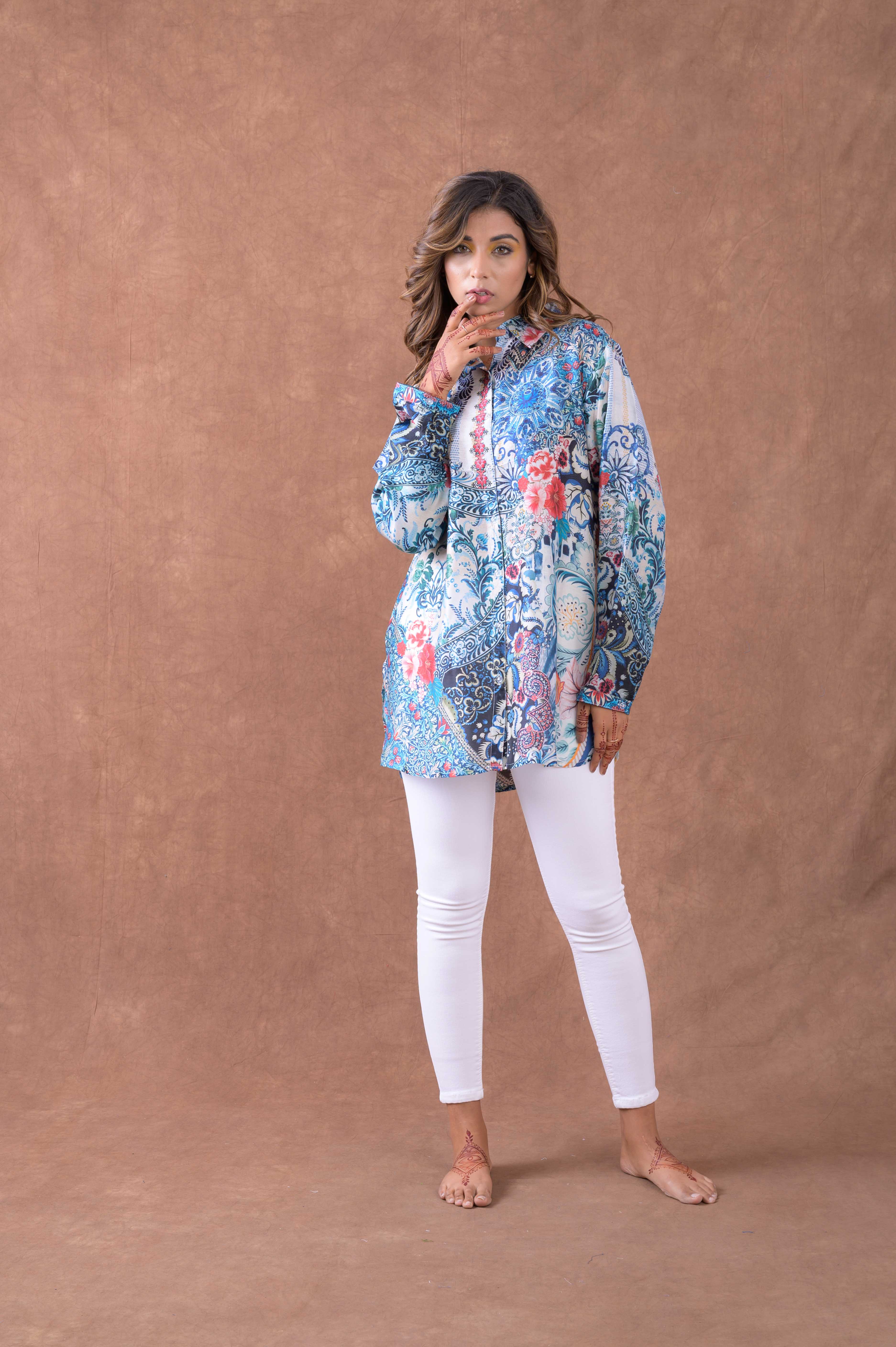 Silk Collar Shirt
