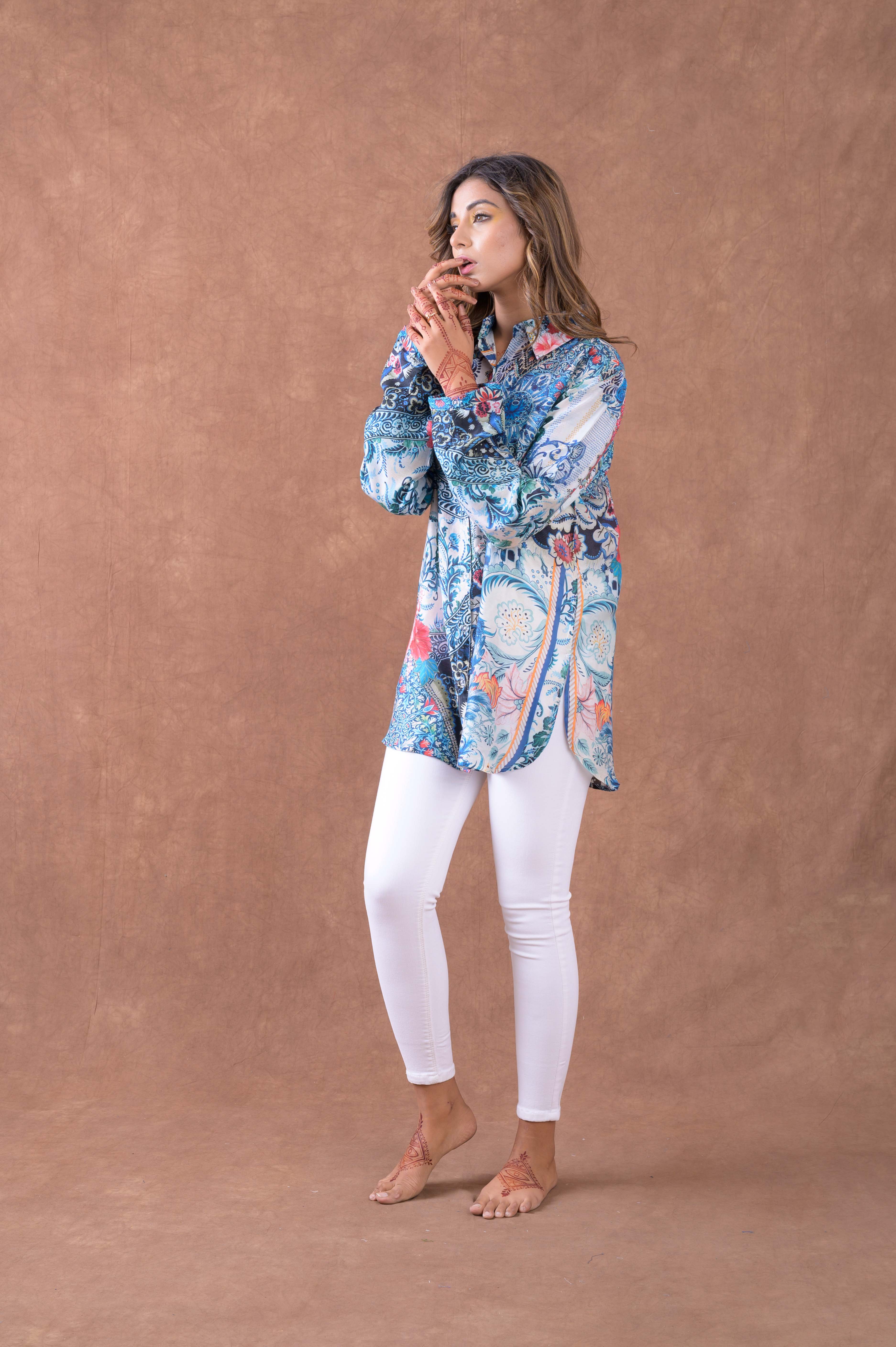Silk Collar Shirt