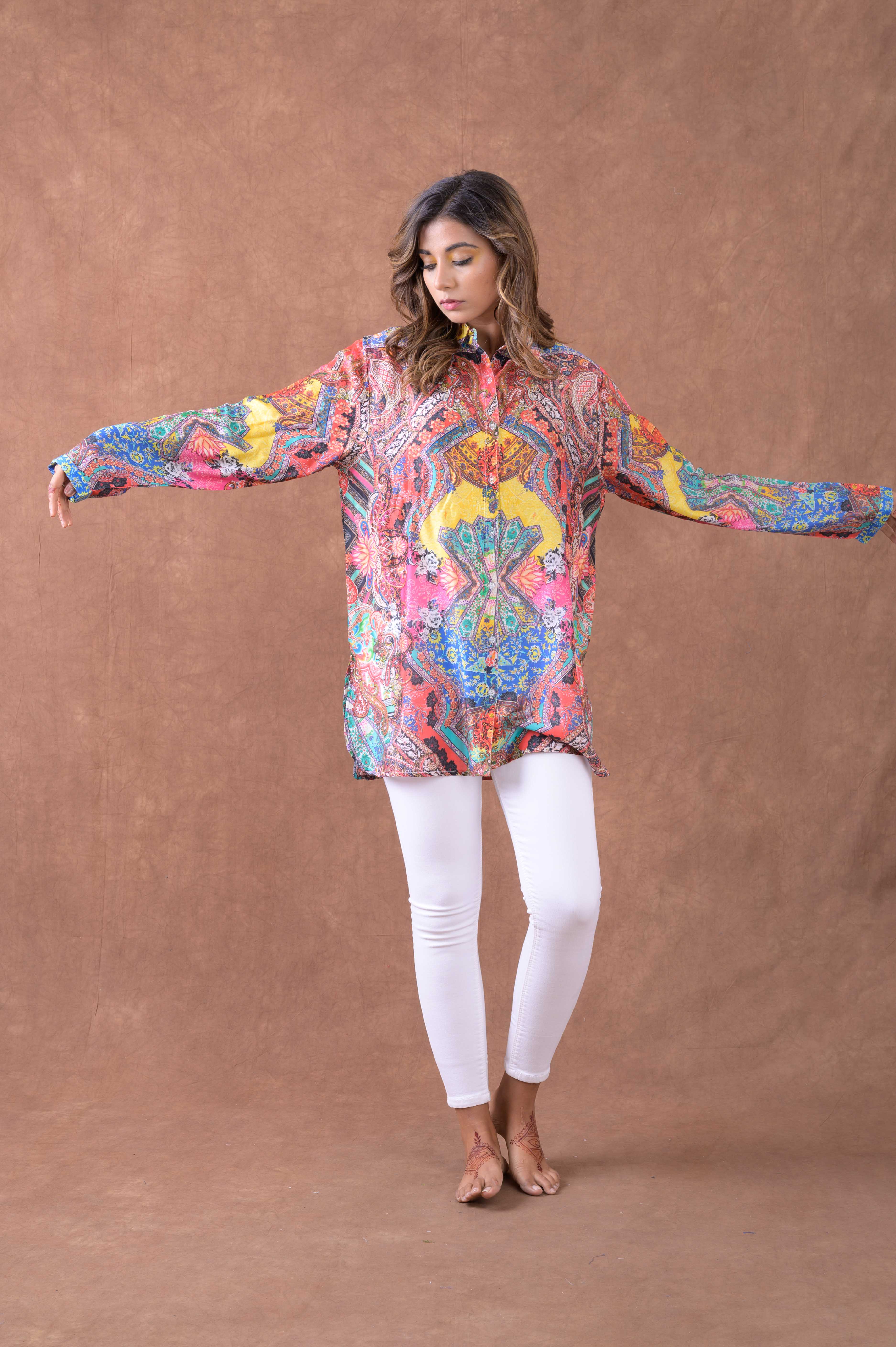Silk Collar Shirt