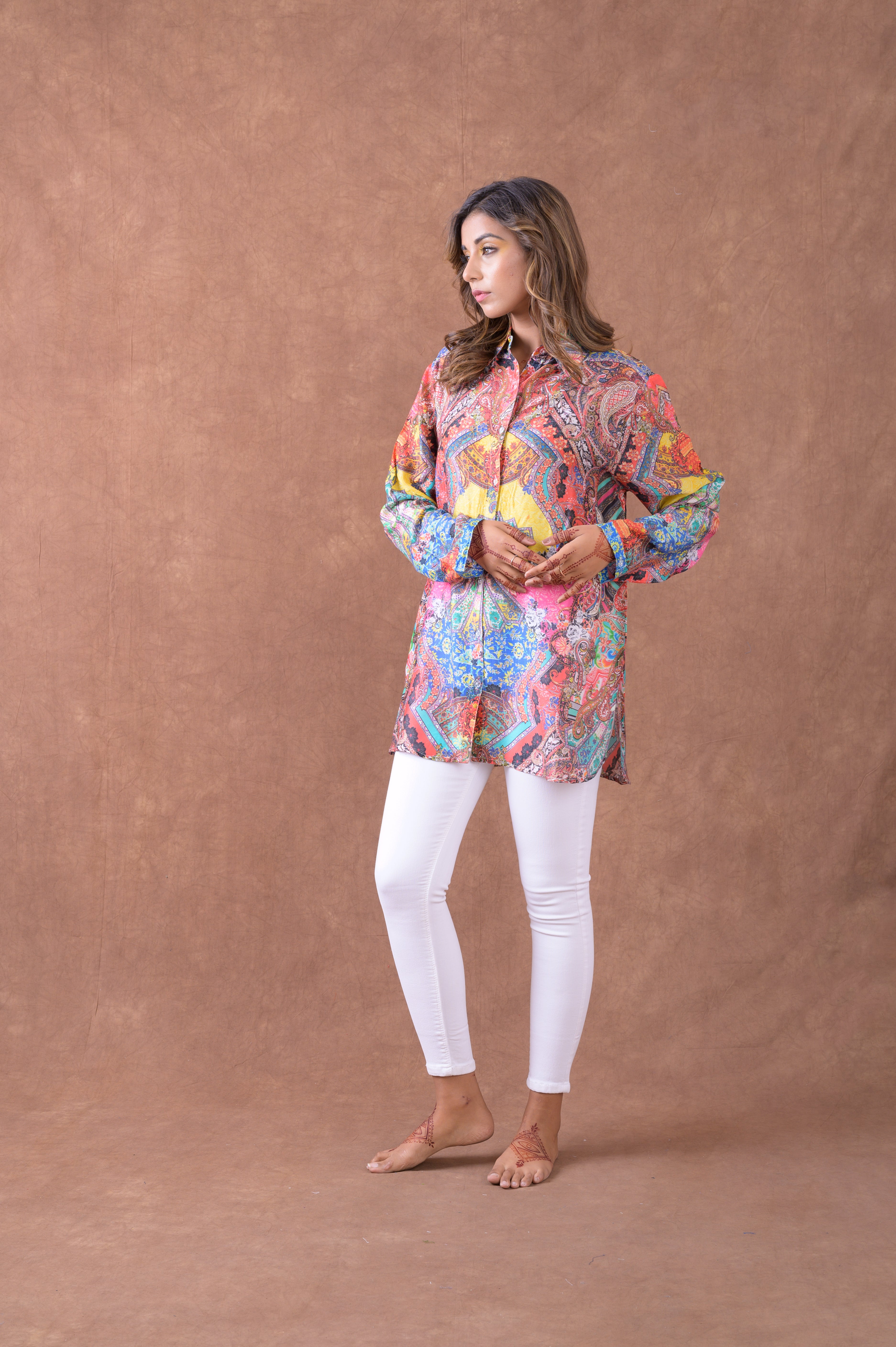 Rhea Silk Collar Shirt