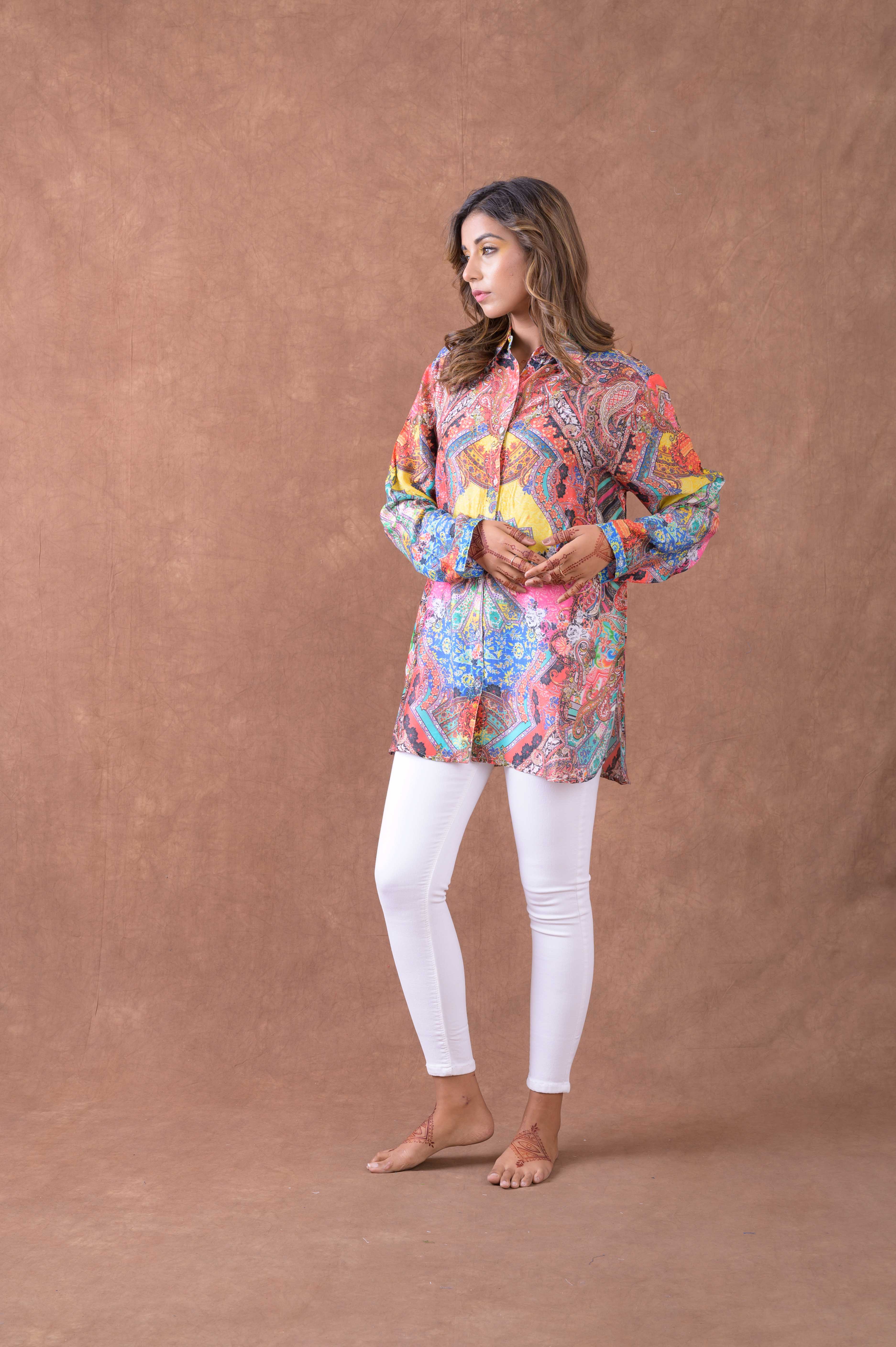 Silk Collar Shirt