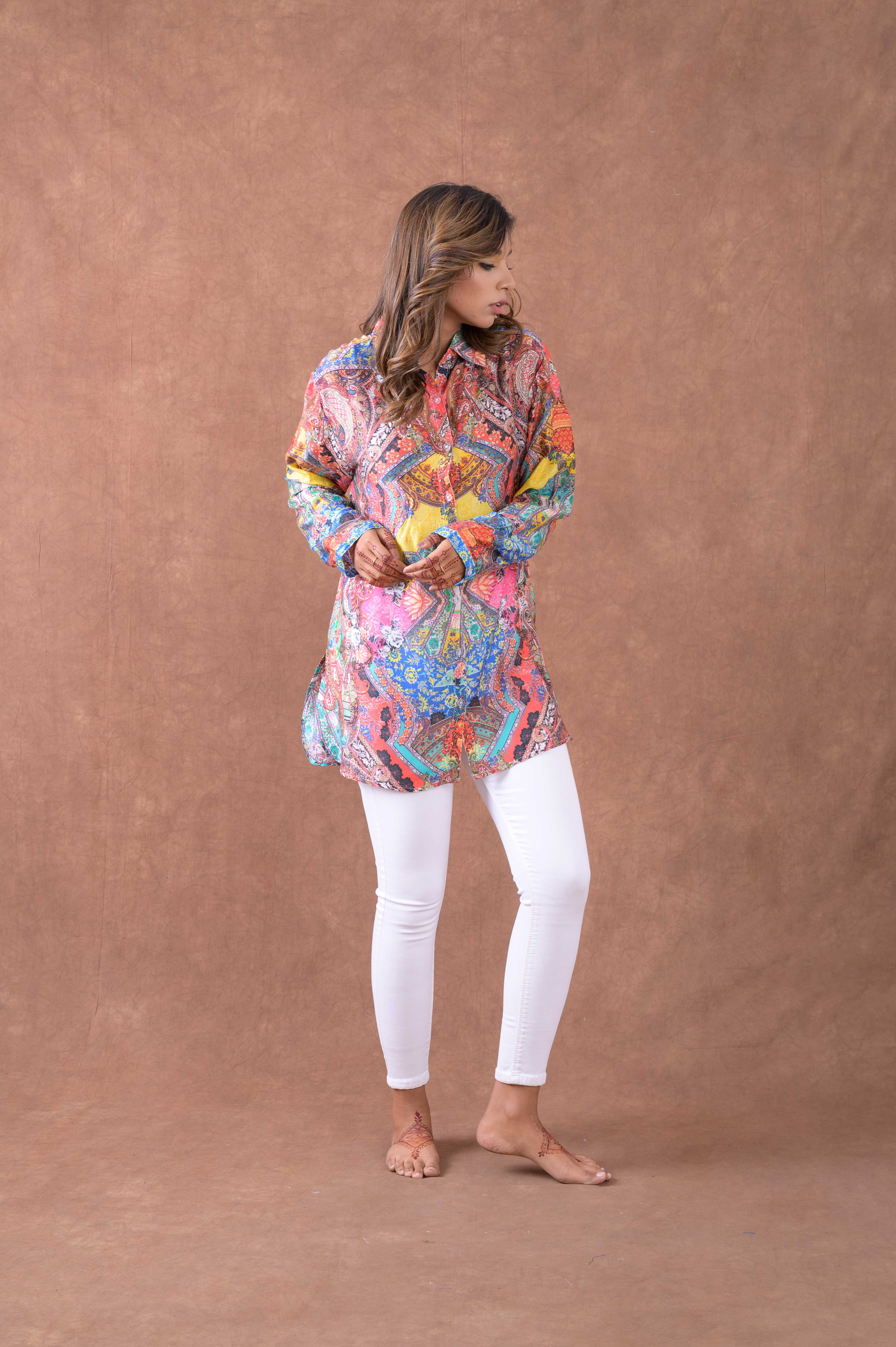 Silk Collar Shirt