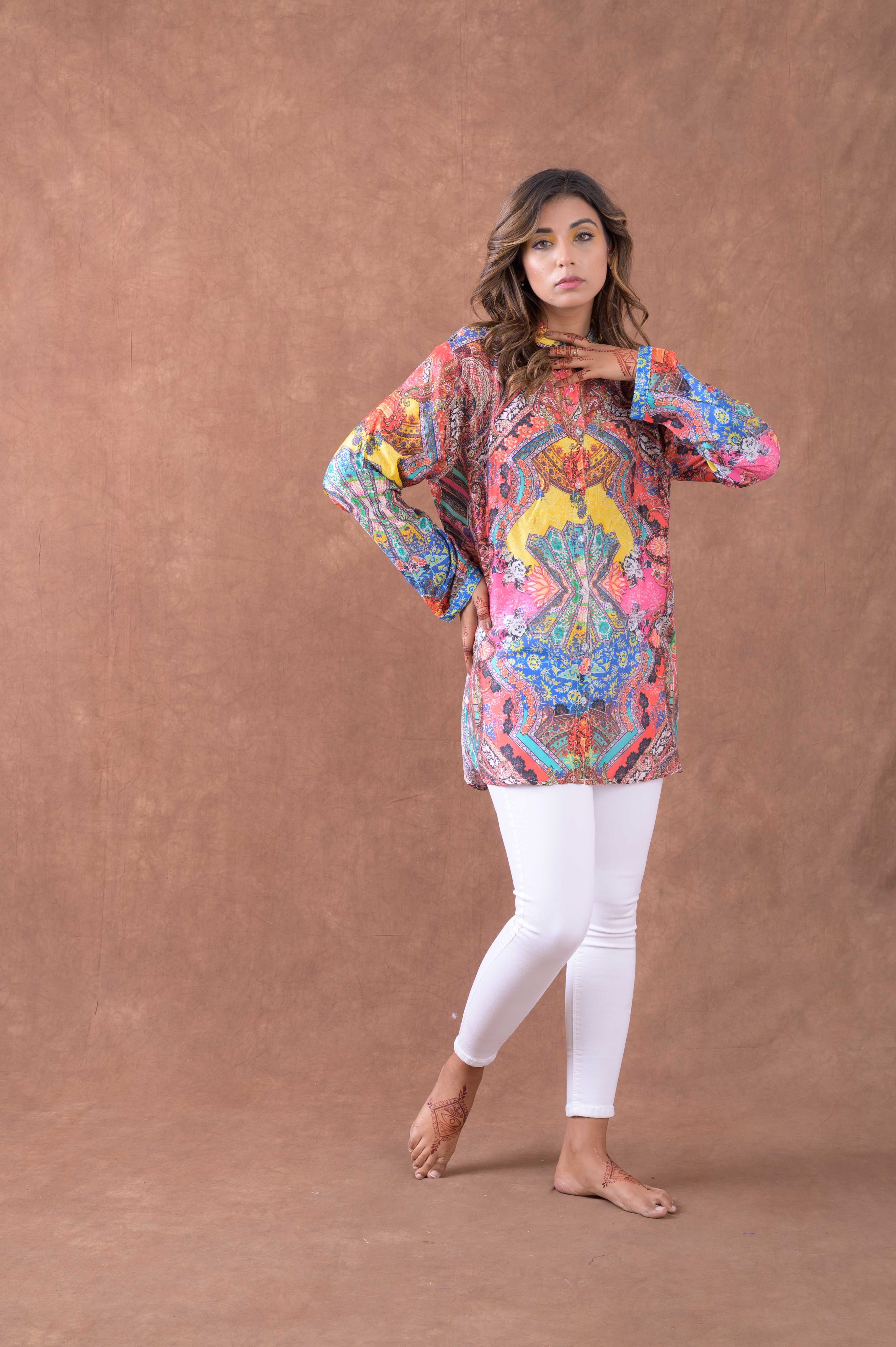 Silk Collar Shirt