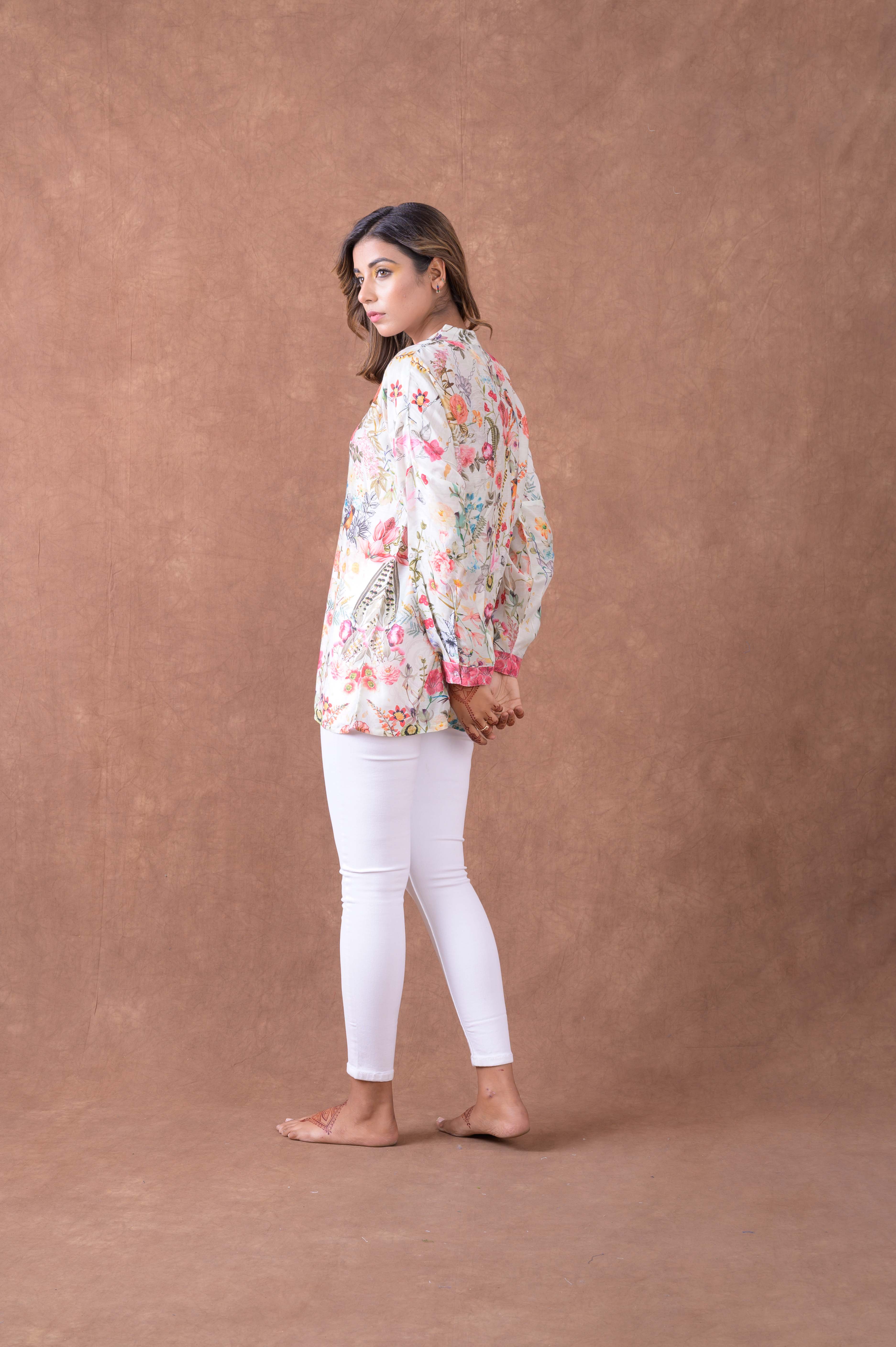 Silk Collar Shirt