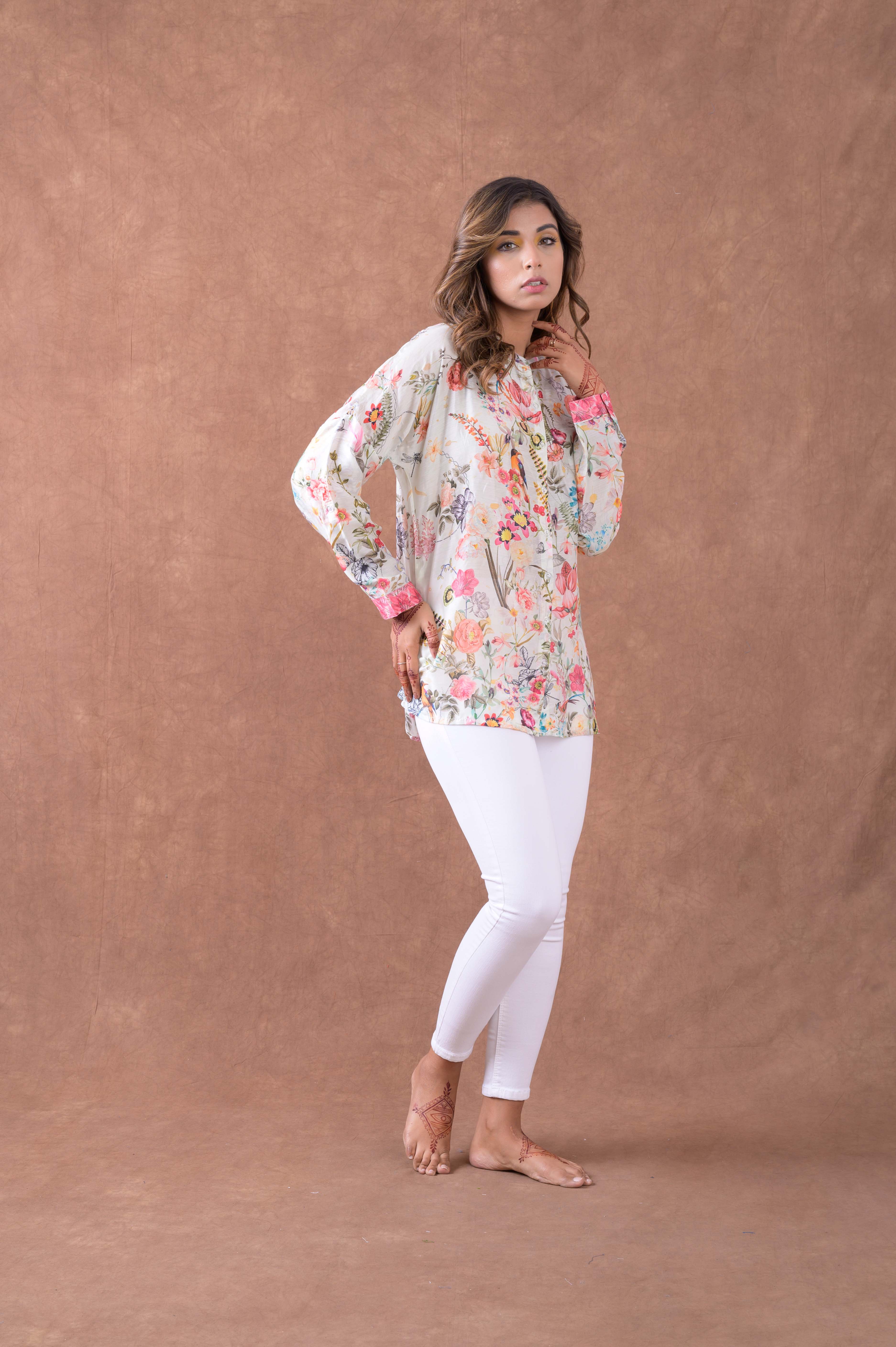 Silk Collar Shirt