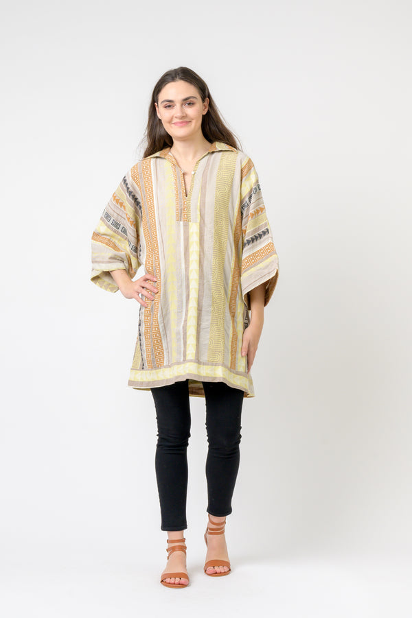 Colorful Short Kaftan - Multicolor