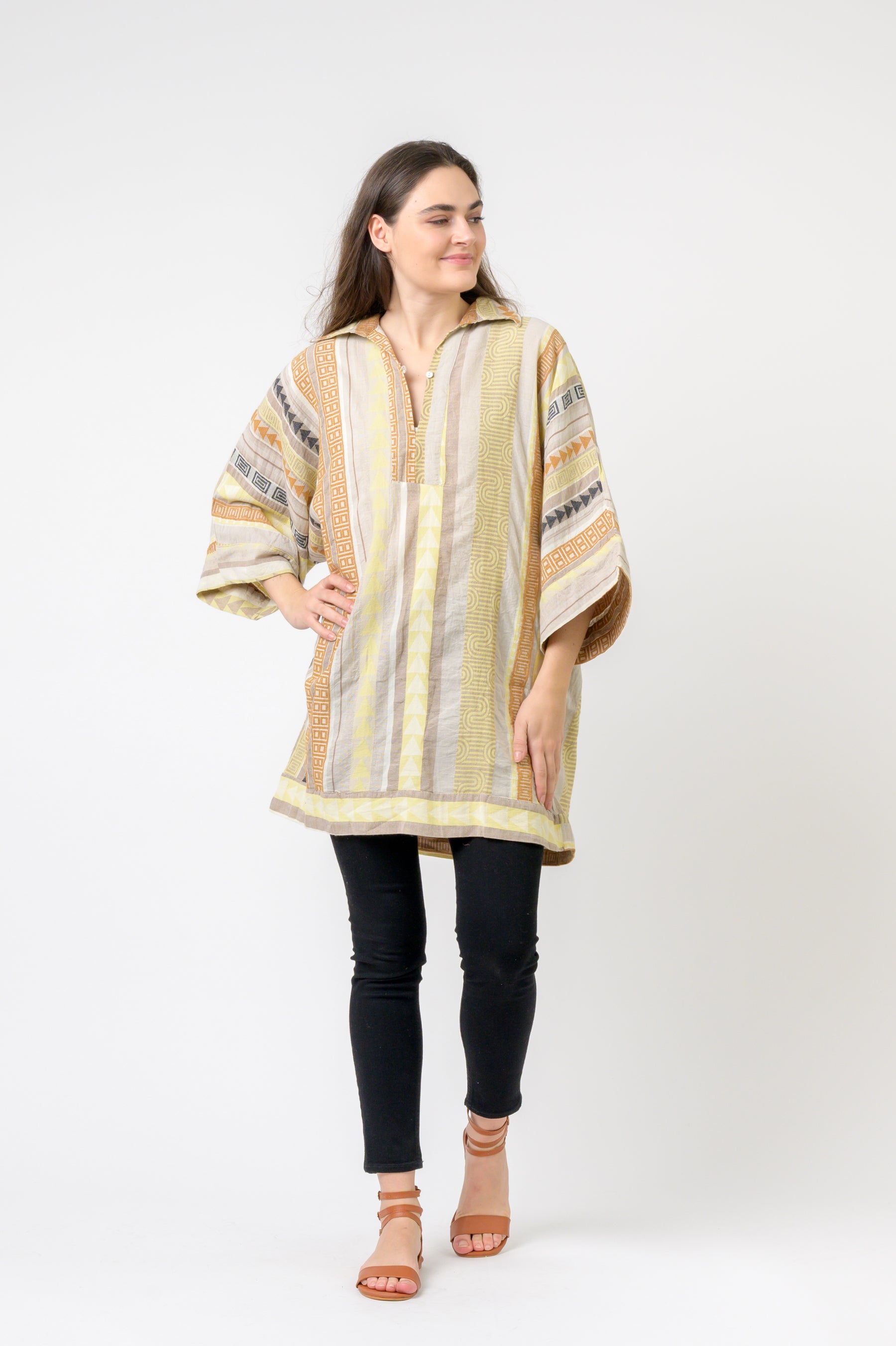 Colorful Short Kaftan