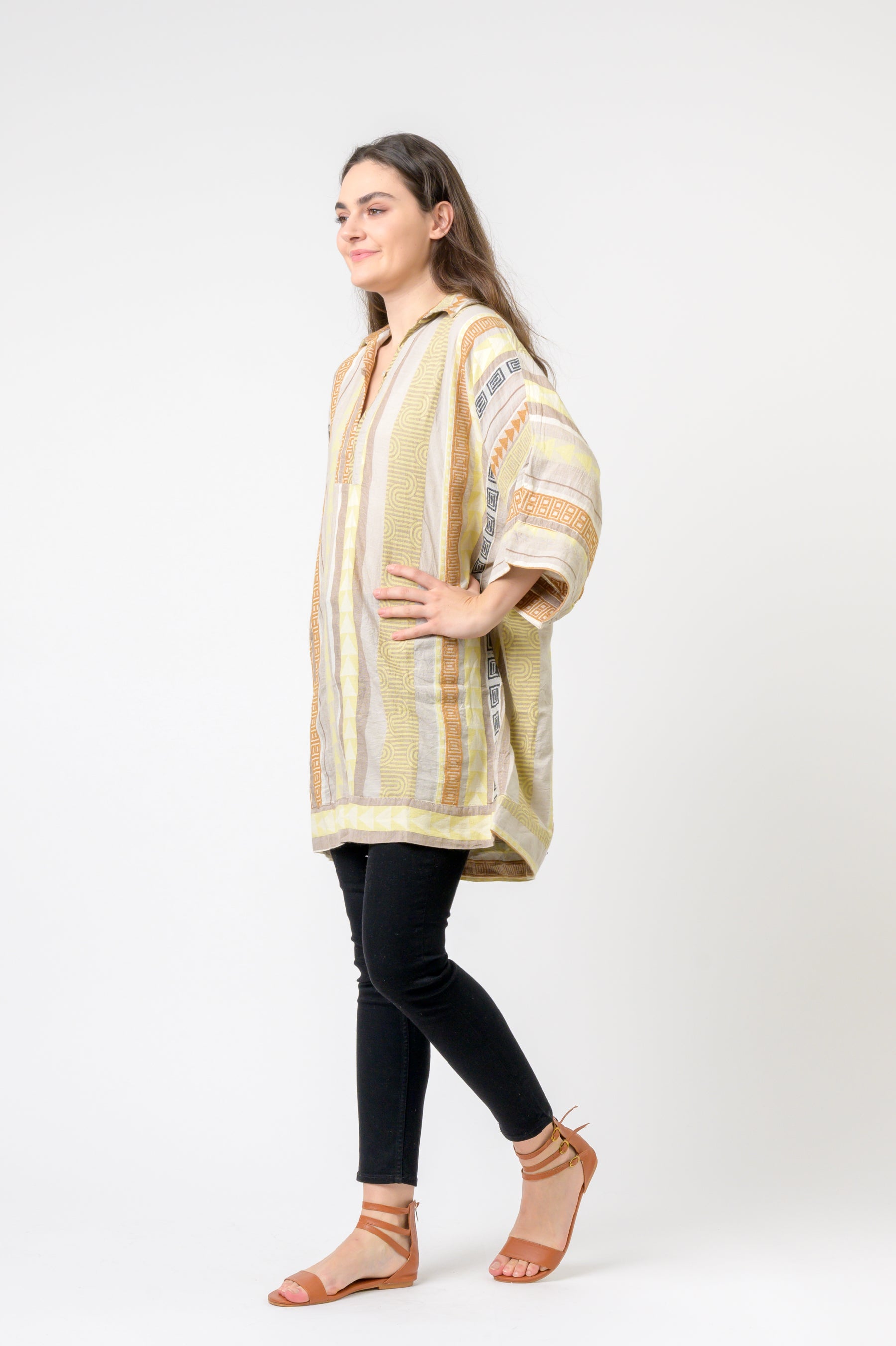 Colorful Short Kaftan