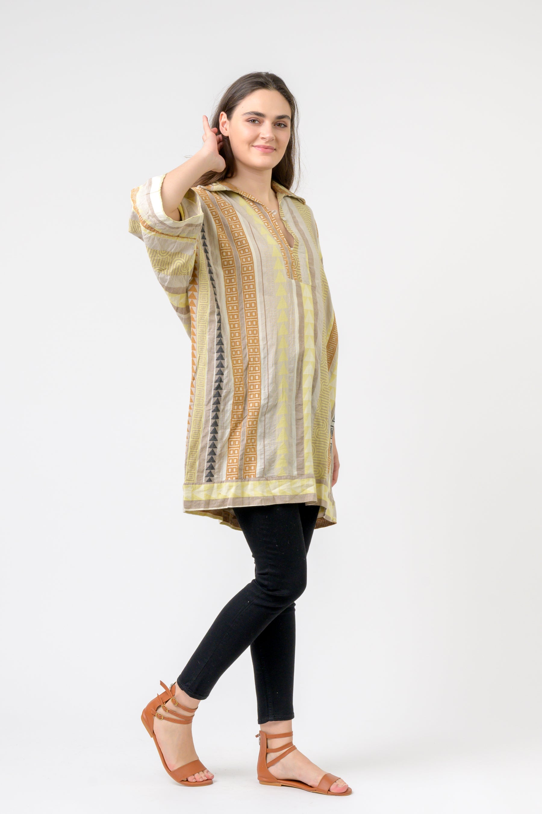 Colorful Short Kaftan