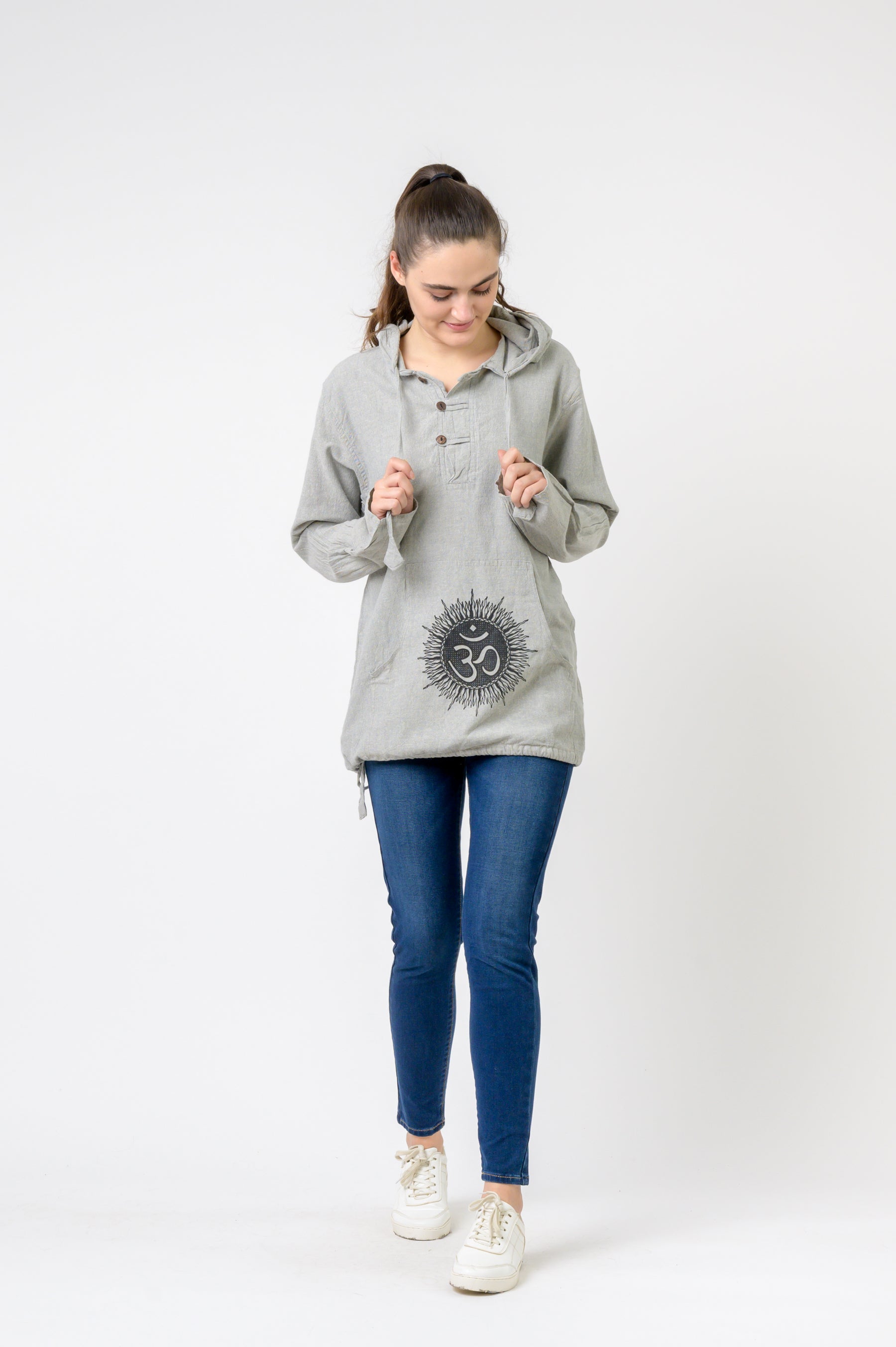 Om Print Lite Hoodie