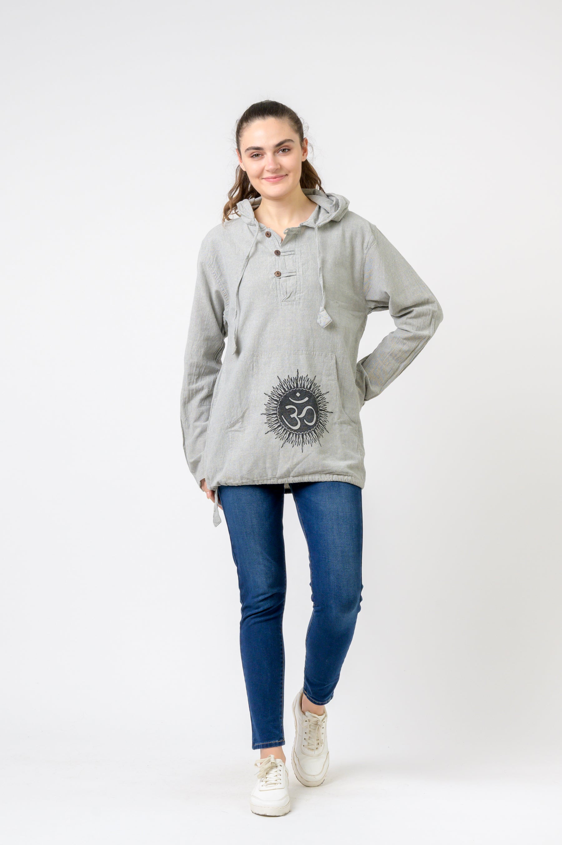 Om Print Lite Hoodie