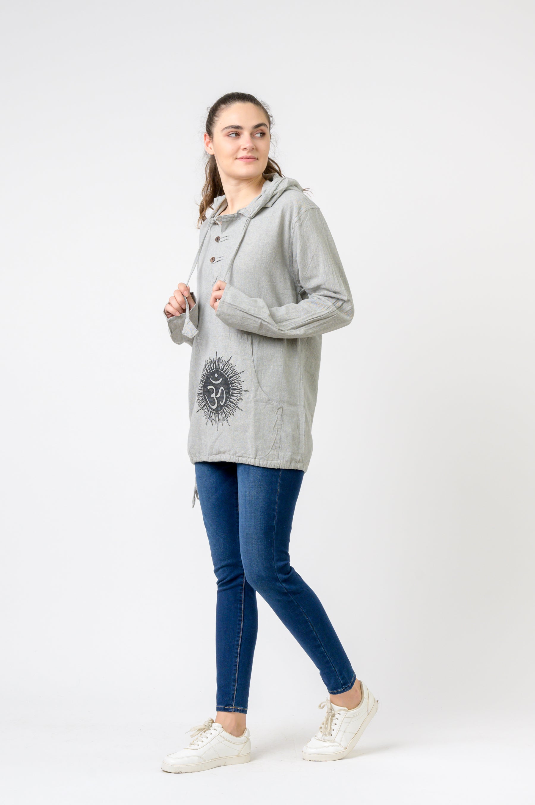 Om Print Lite Hoodie