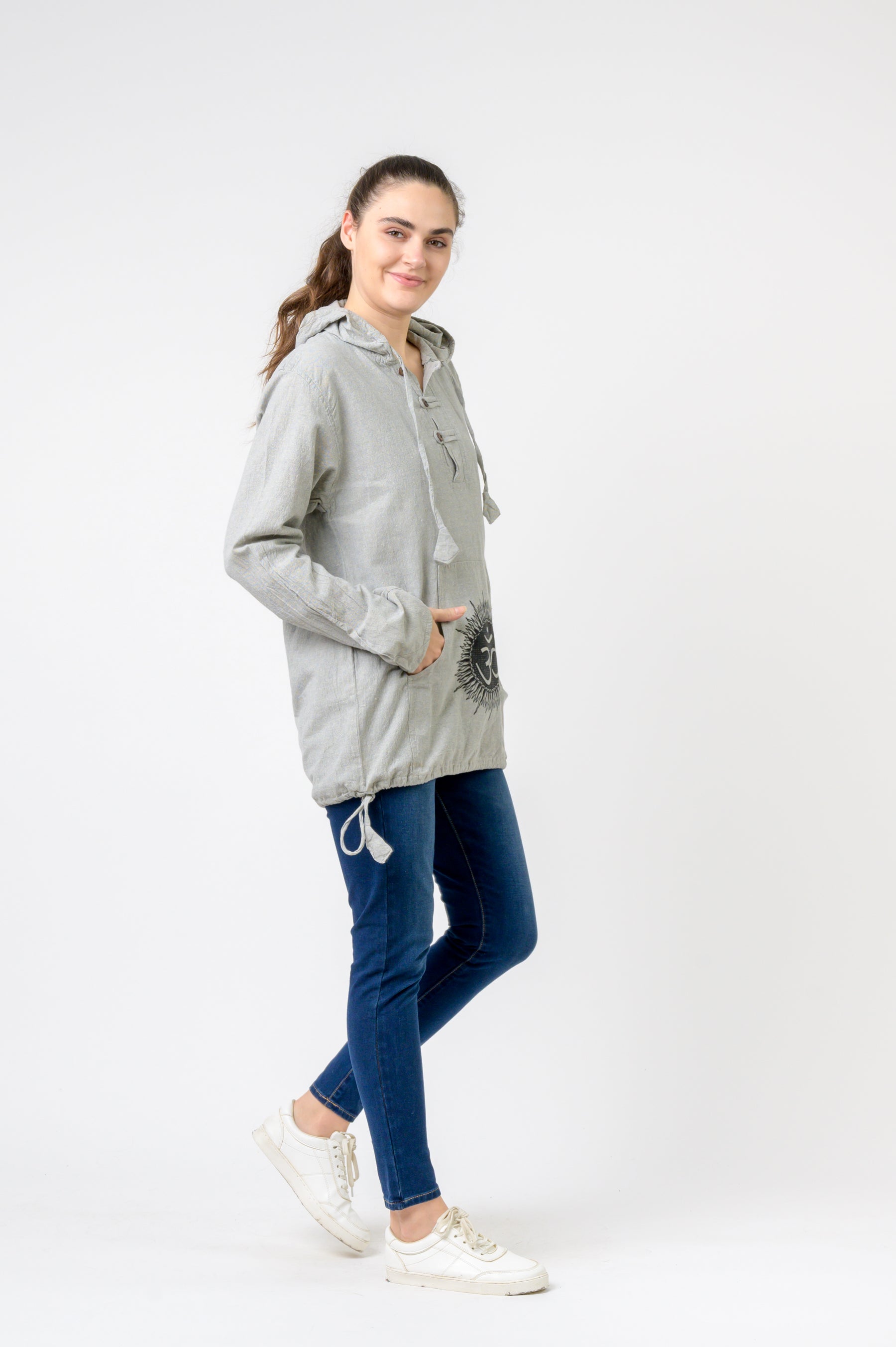 Om Print Lite Hoodie