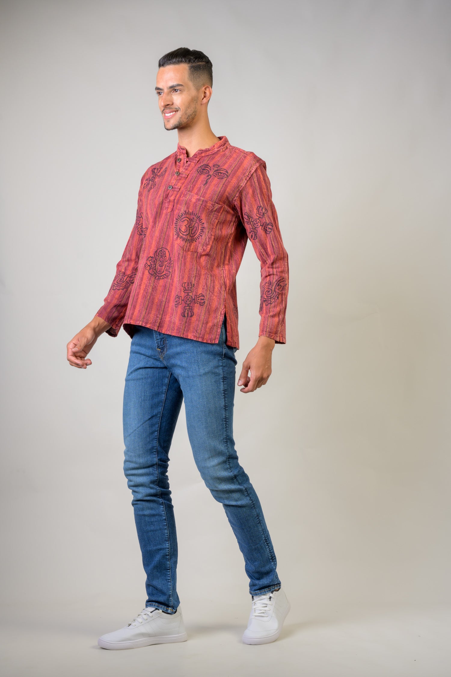 Cotton Wass Shirt - Maroon