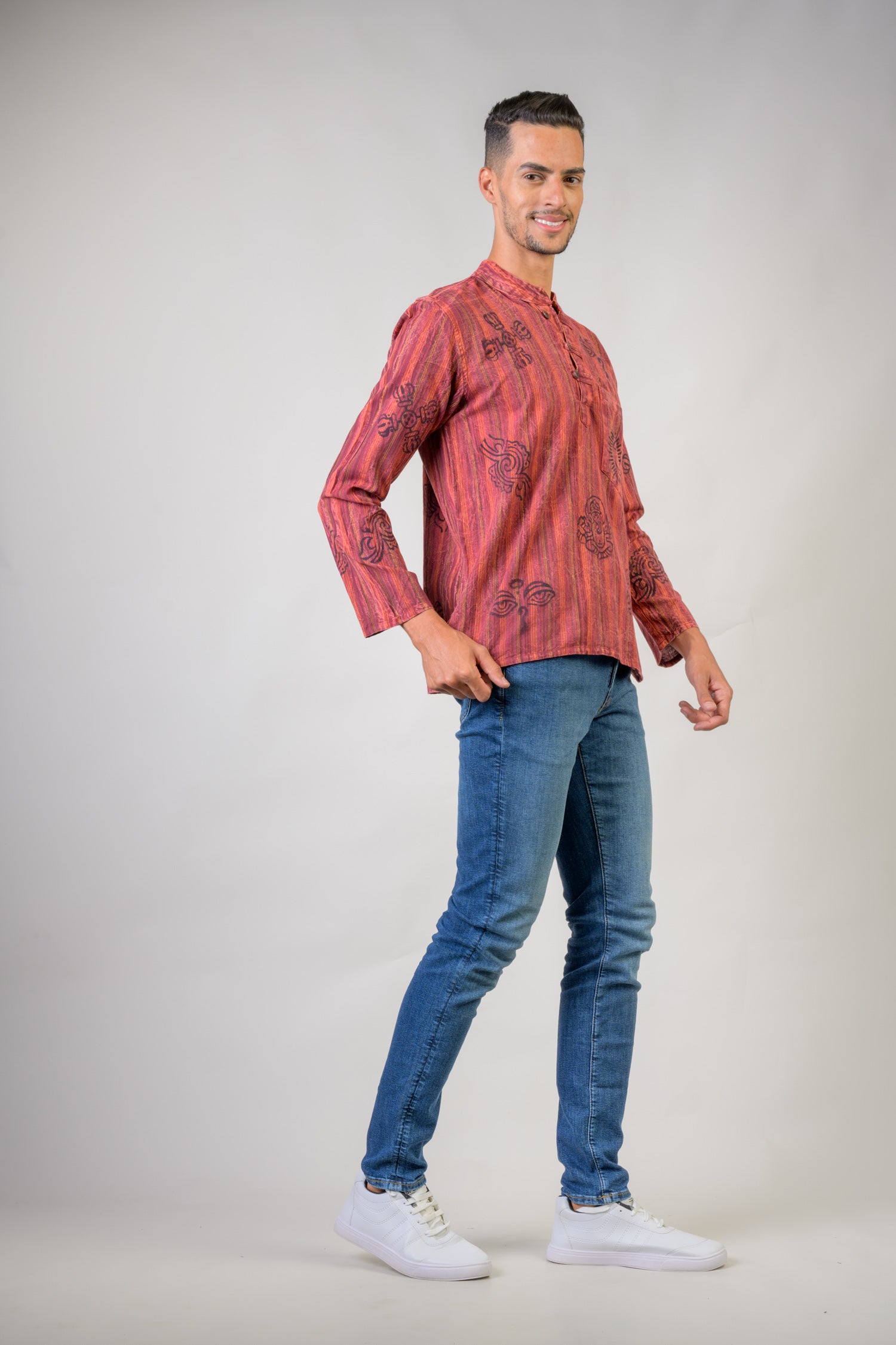 Cotton Wass Shirt - Maroon