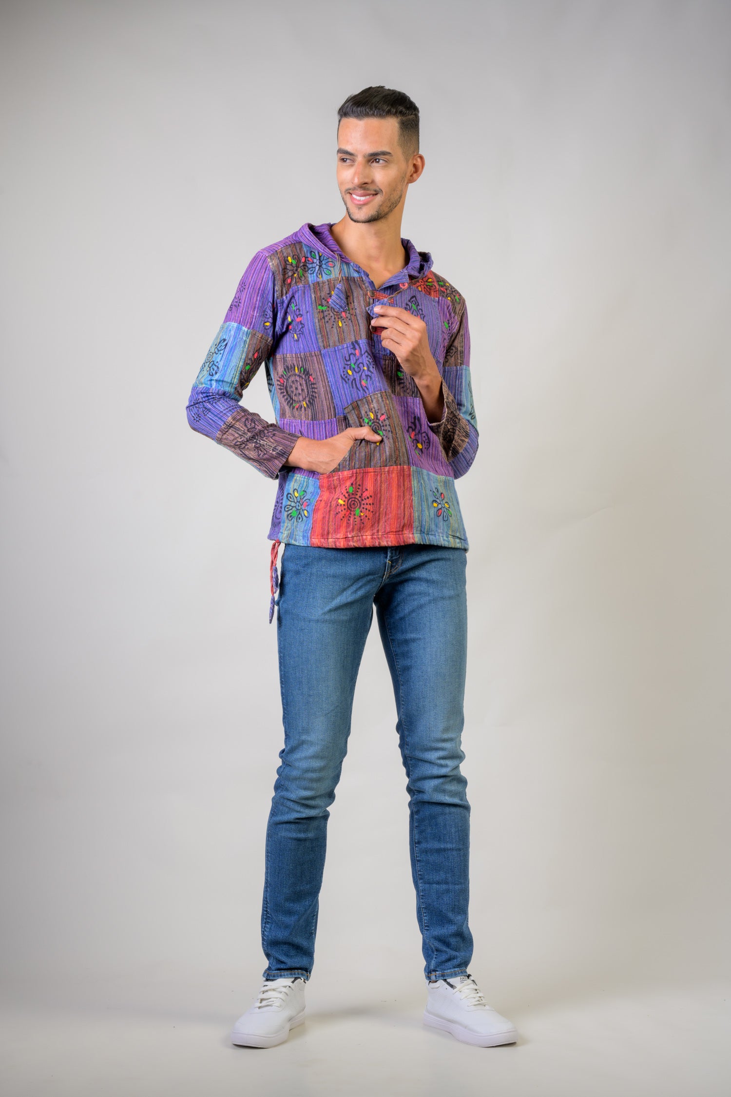 Mix Patch Printed Shirt - Multicolor