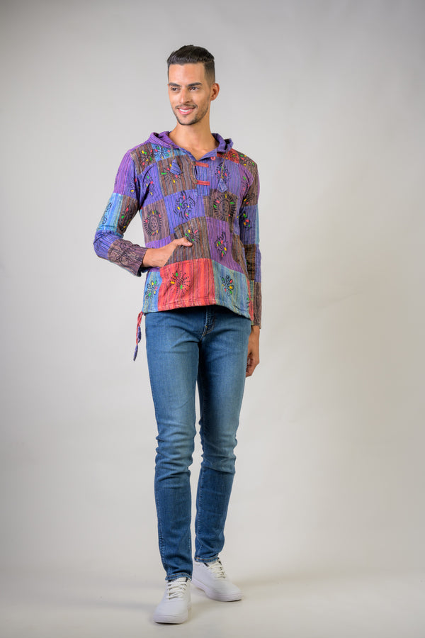 Mix Patch Printed Shirt - Multicolor