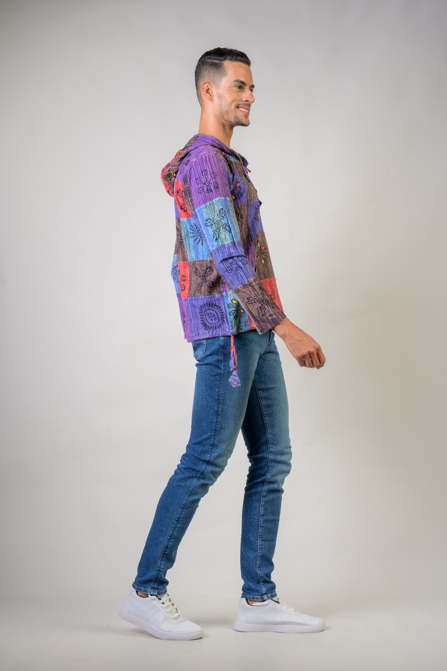 Mix Patch Printed Shirt - Multicolor