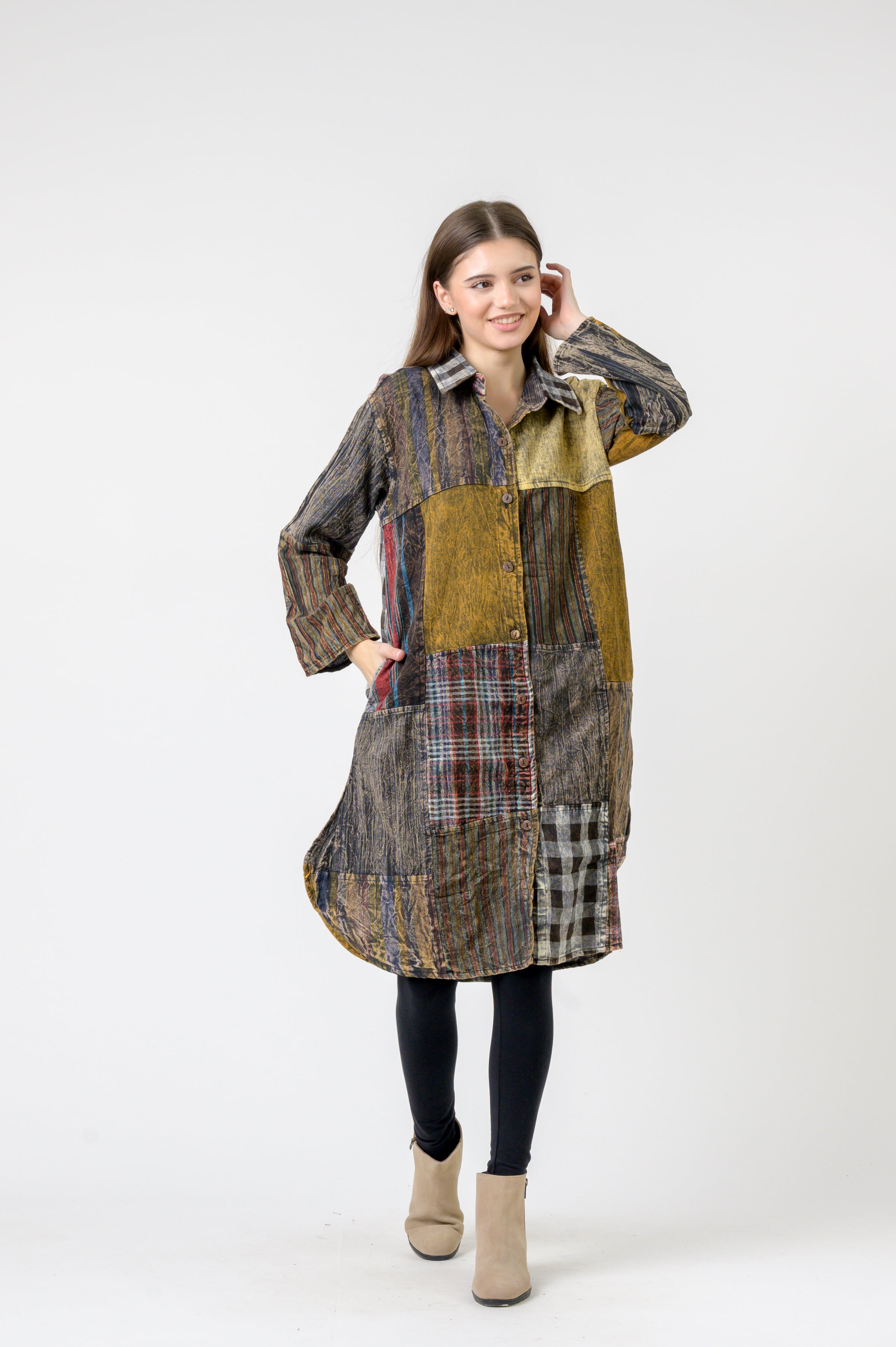 Collared Cotton Full Sleeve Casual Wear