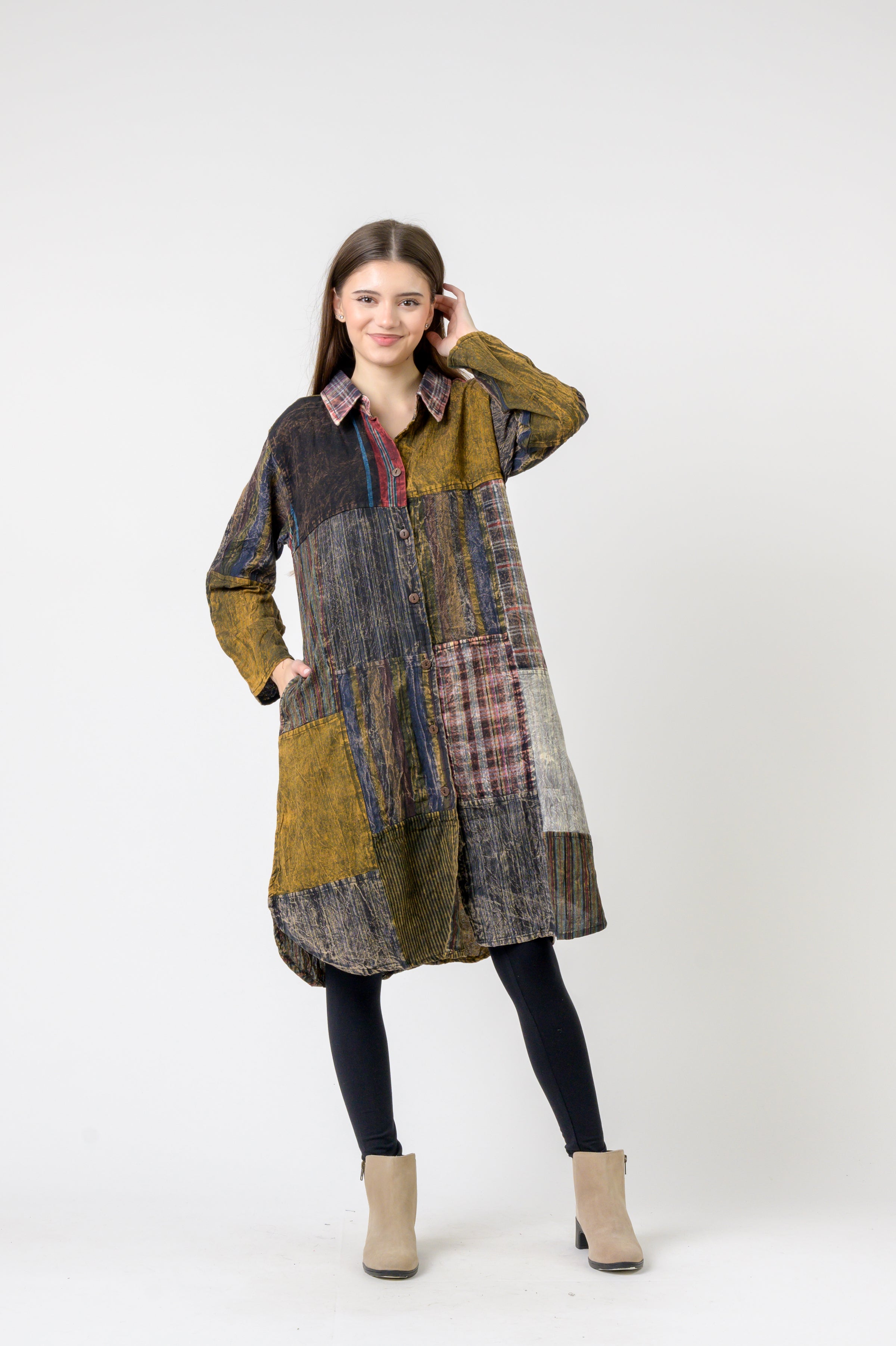 Collared Cotton Full Sleeve Casual Wear