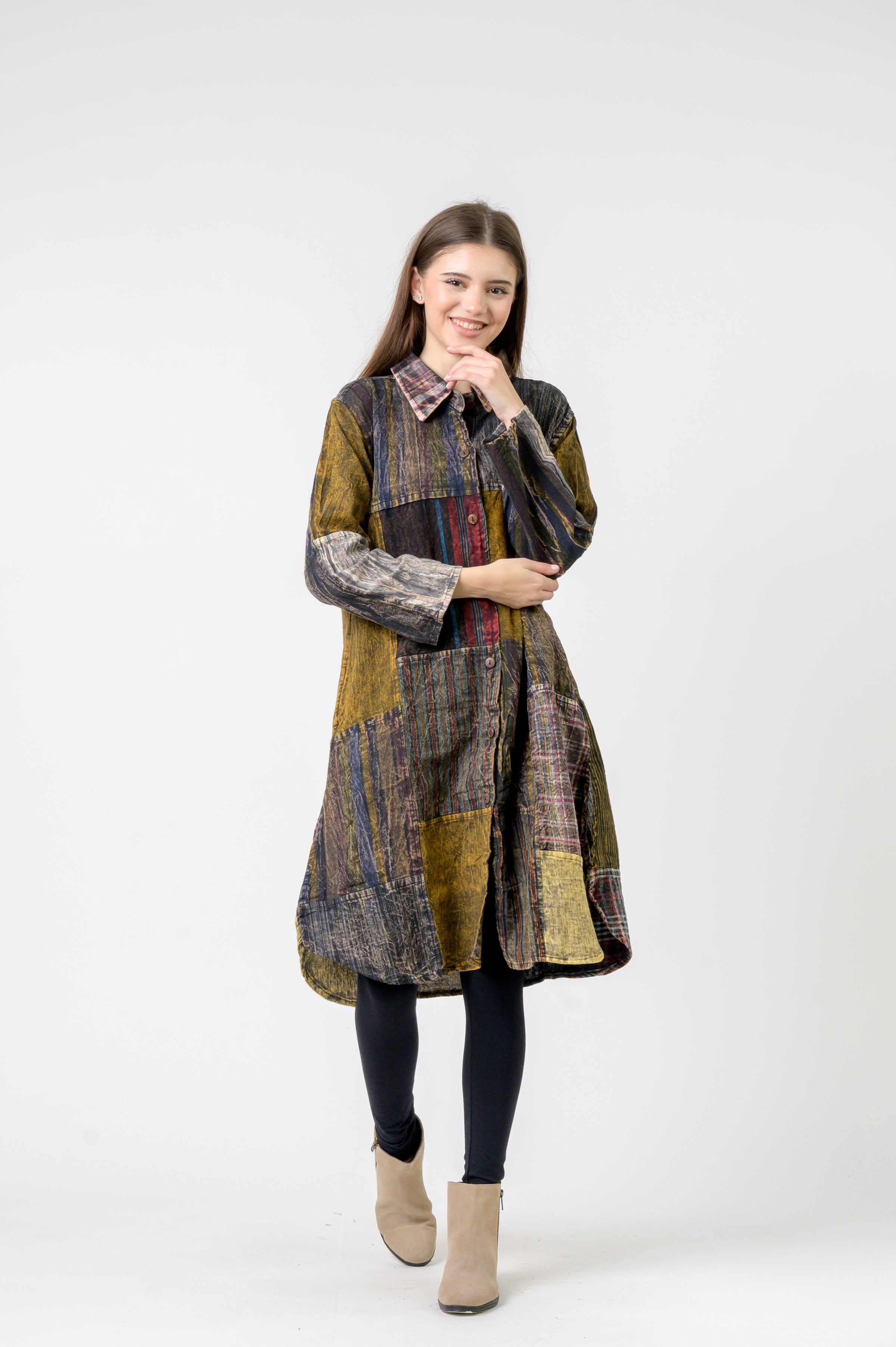 Collared Cotton Full Sleeve Casual Wear