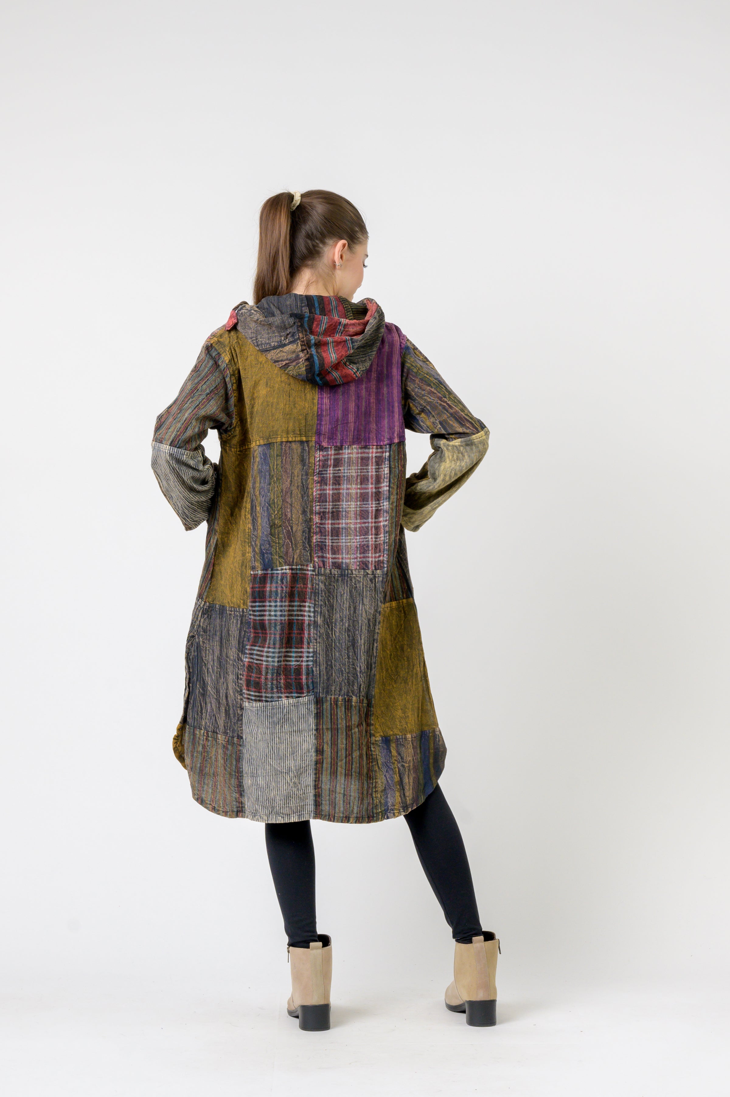 Hooded Cotton Full Sleeve Long Shirt