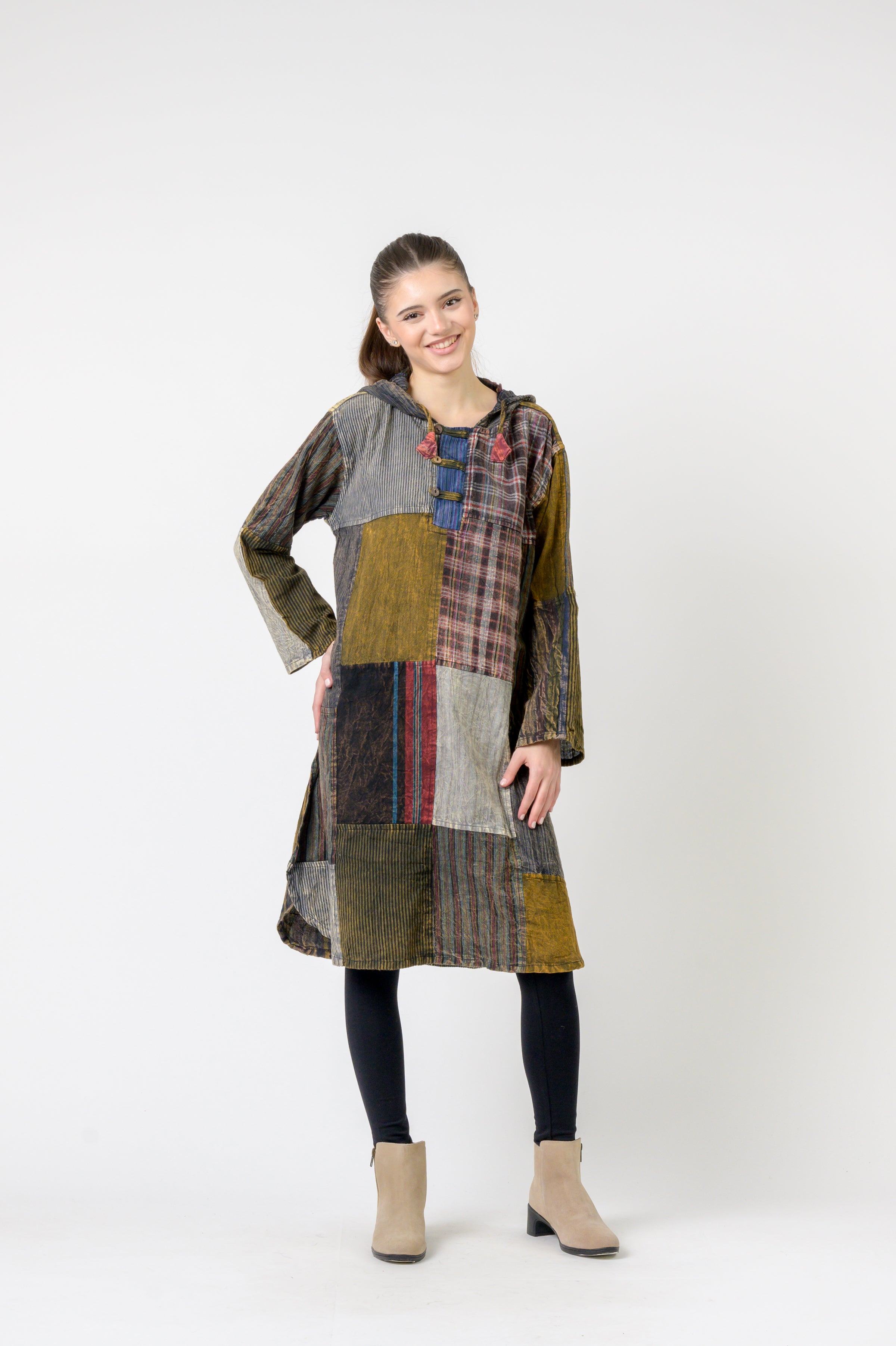 Hooded Cotton Full Sleeve Long Shirt