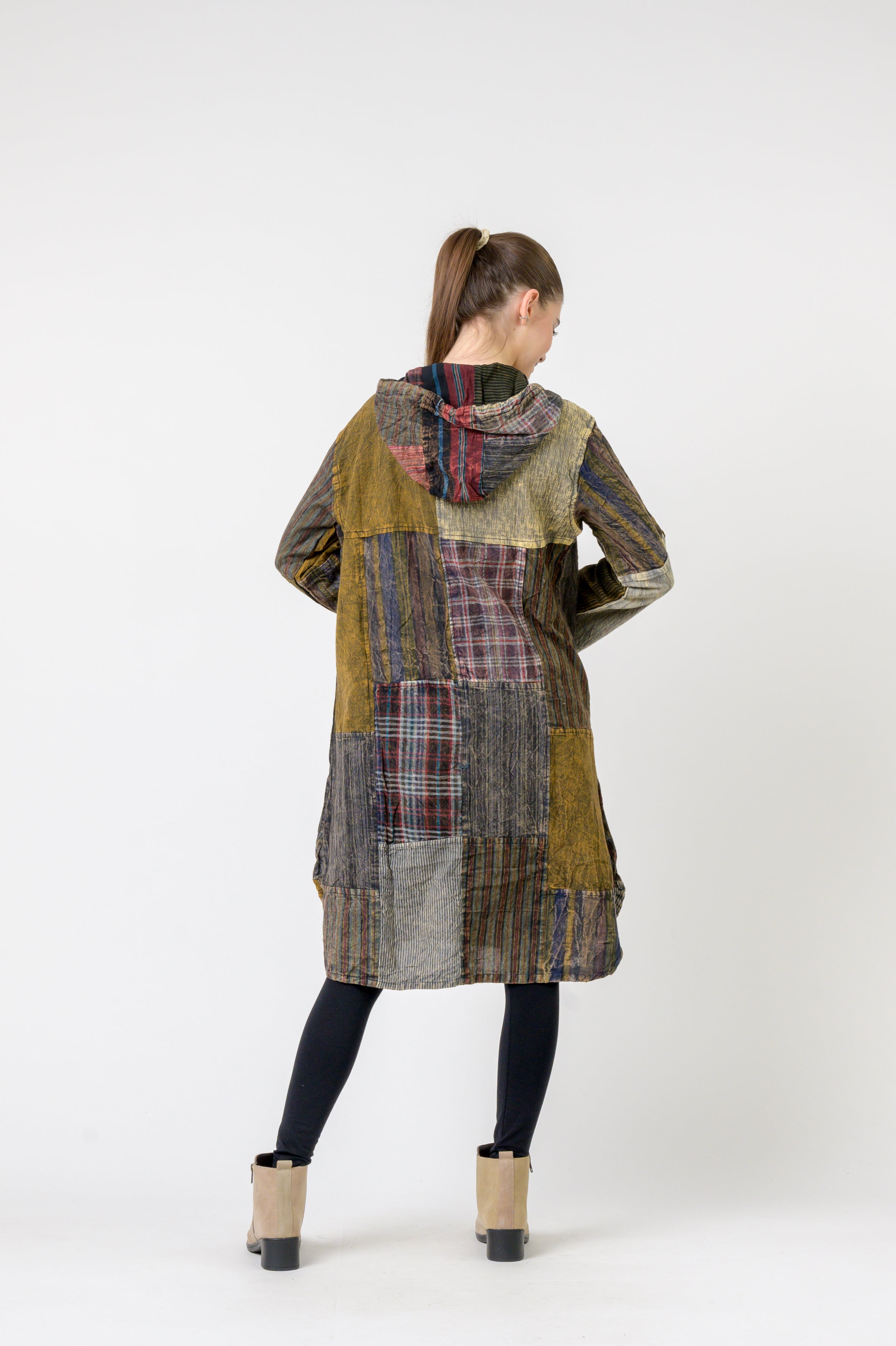 Hooded Cotton Full Sleeve Long Shirt