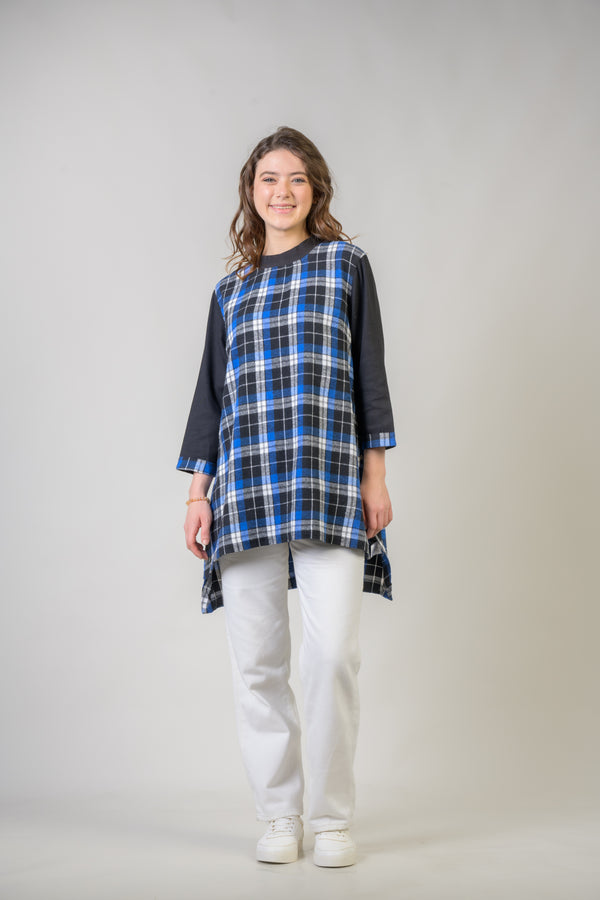 Nora Dress Tunic - Navy Blue